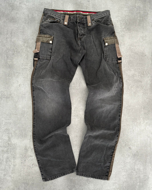 AW2004 Dolce & Gabbana Cargo Harness Grey Jeans (M) - 1
