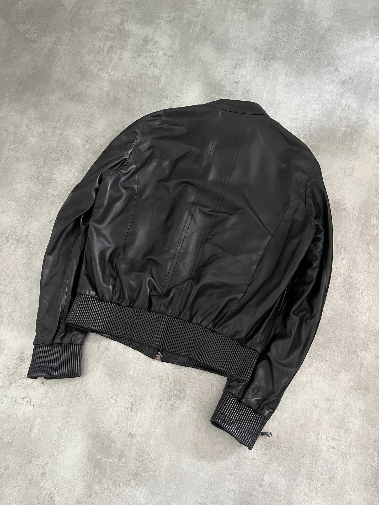 AW2018 Dolce & Gabbana Multi Zips Alpha Leather Jacket (XL) - 3