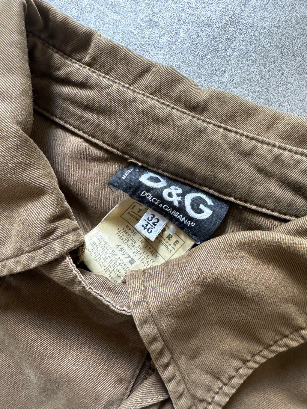 AW2003 Dolce & Gabbana Olive Military Archive Jacket   (S) - 7