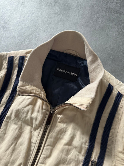 1990s Emporio Armani Detachable Arm Zips Archive Bomber Jacket (M) - 9