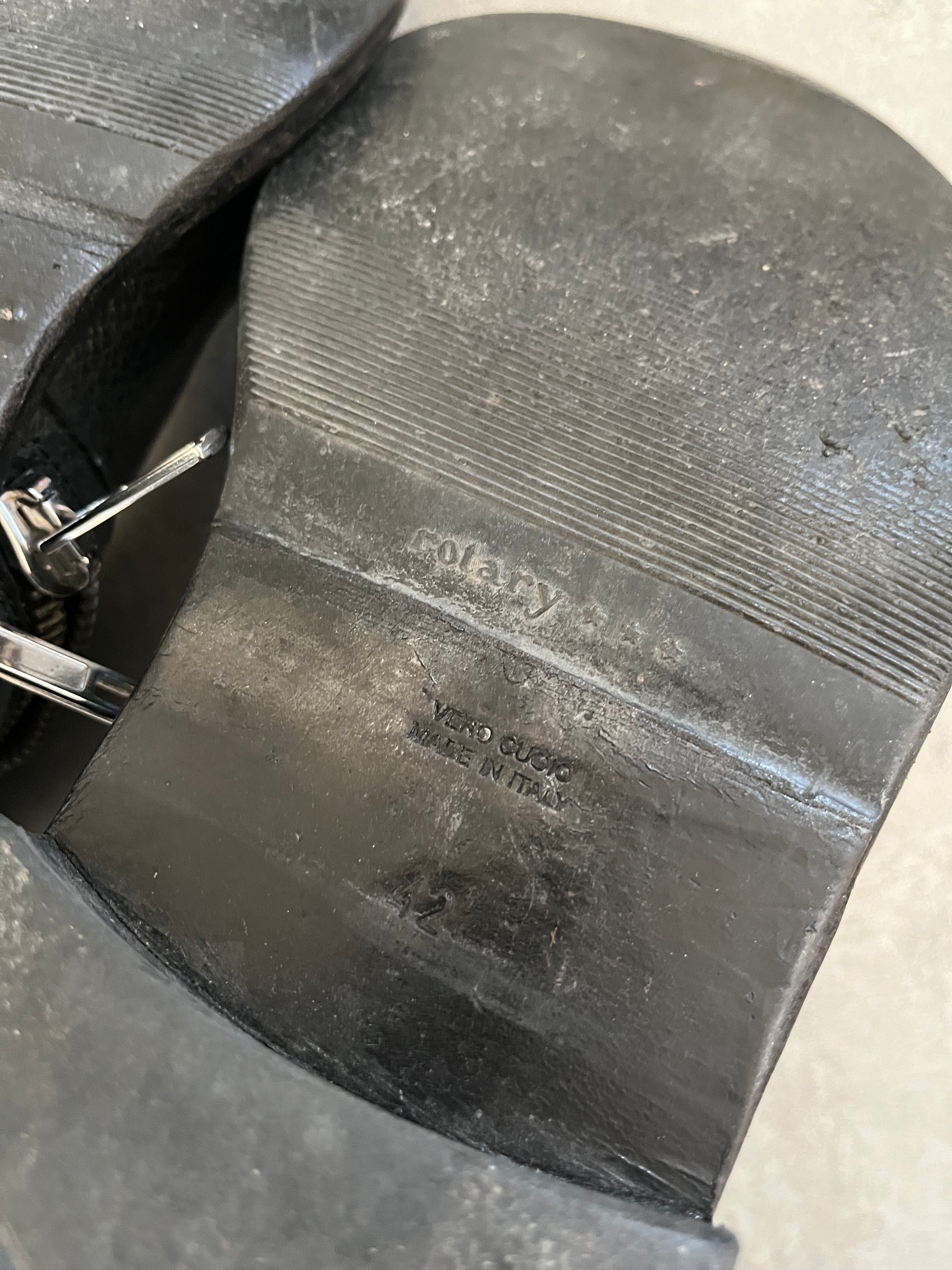 Rick Owens Rotary Zipped Leather Boots (42eu/us8.5)  (42) - 8