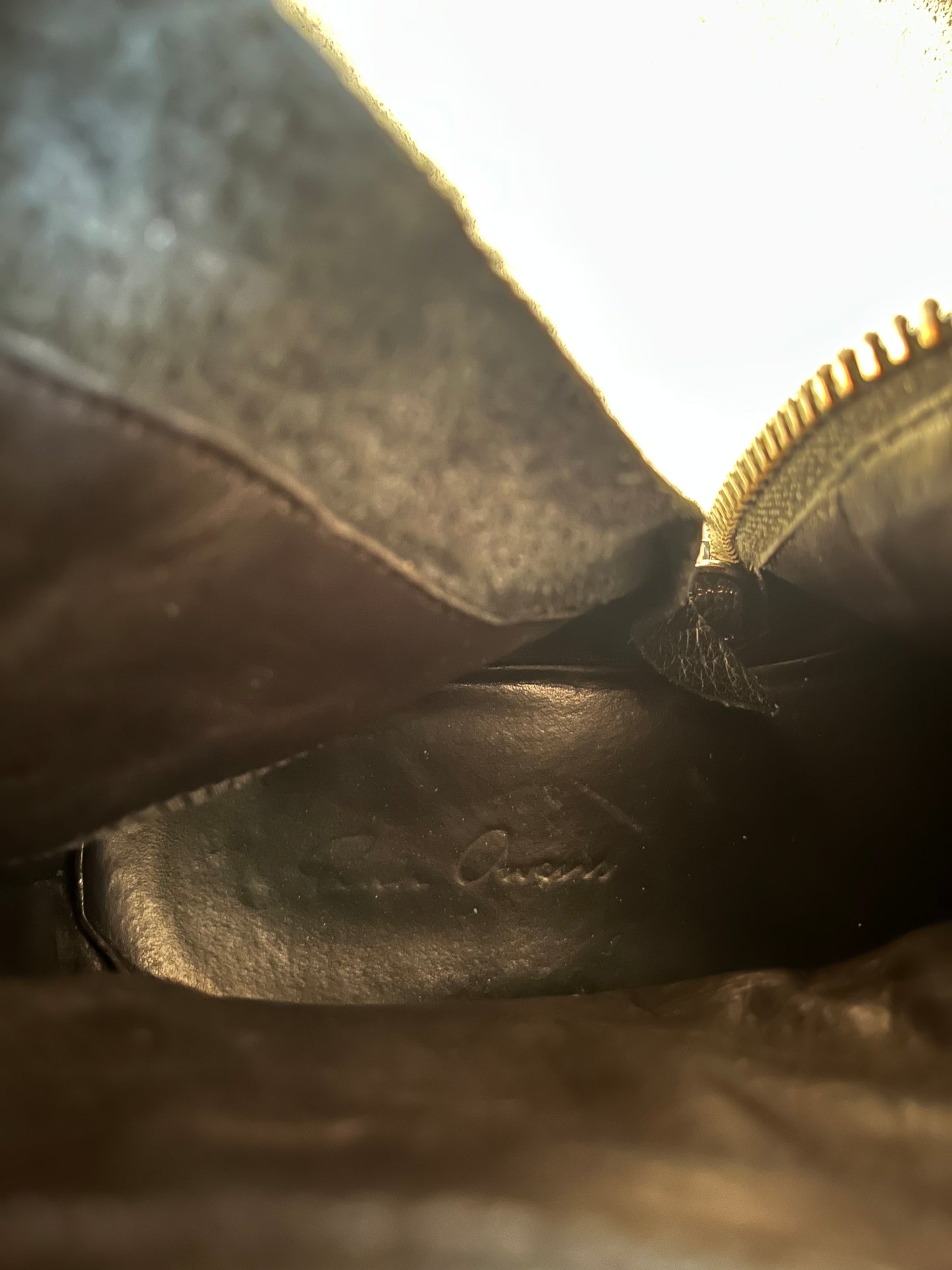 Rick Owens Rotary Zipped Leather Boots (42eu/us8.5)  (42) - 9