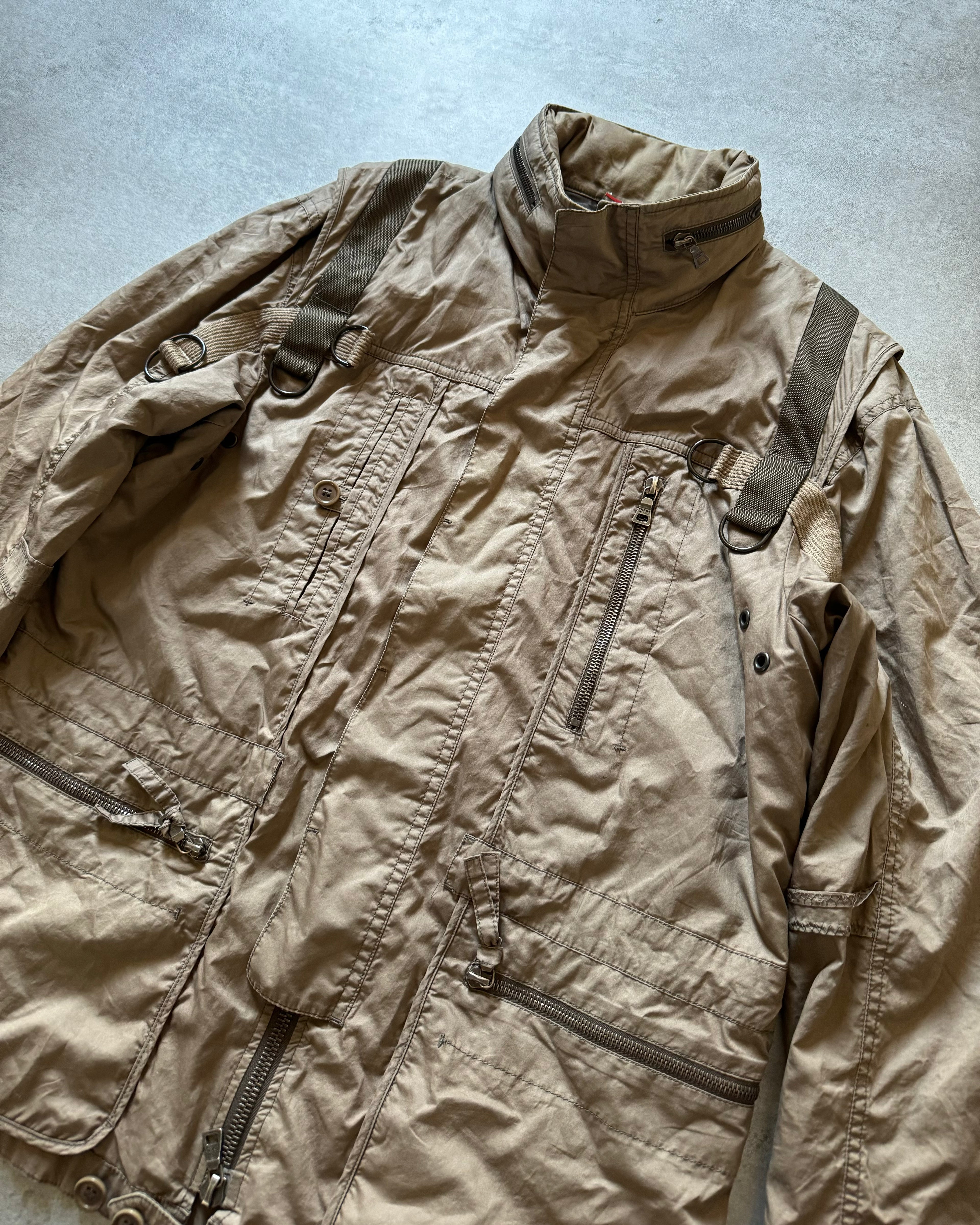 2000s Prada Strap Military Tactical Jacket  (M) - 3