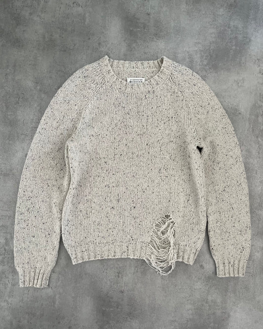 Maison Margiela Ribbed Distroyed Calm Sweater  (L) - 1