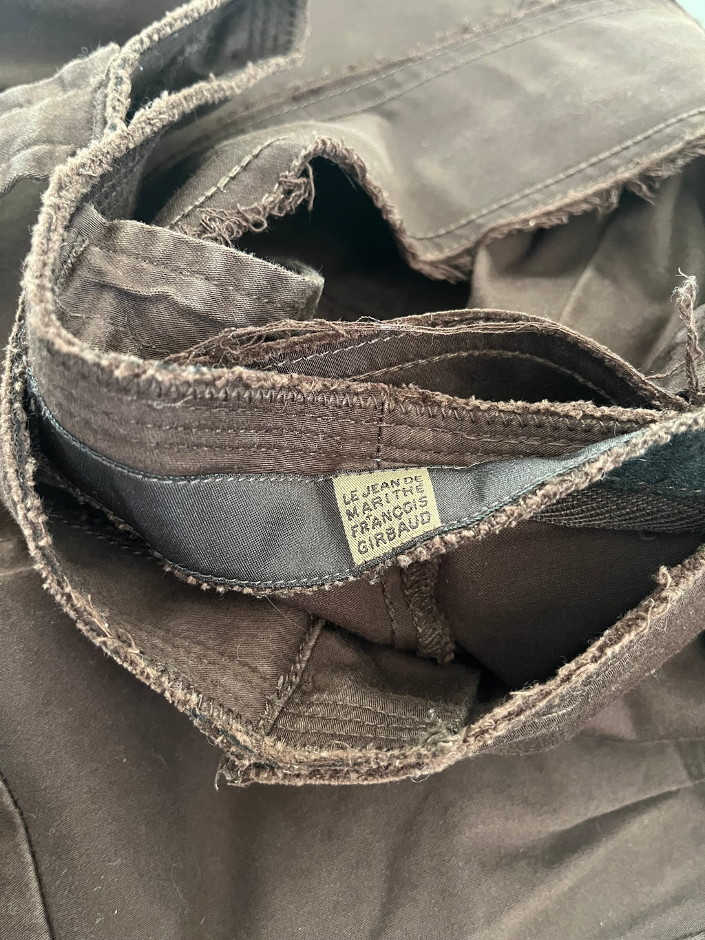 2000s' Marithé + François Girbaud Brown Funk Pants (S/M) (M) - 8