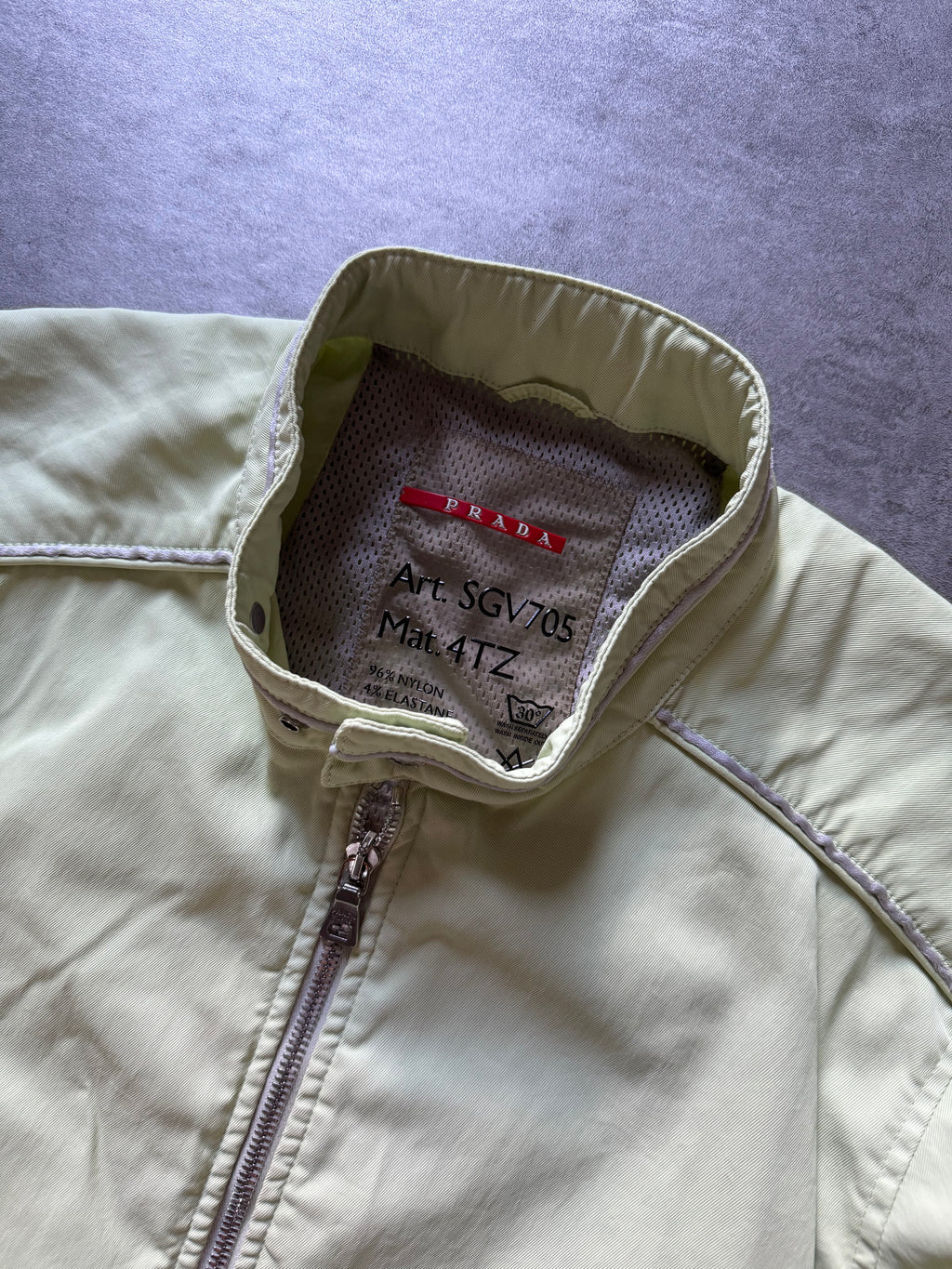 SS2002 Prada Biker Minimalist Linea Rossa Jacket (L) - 7