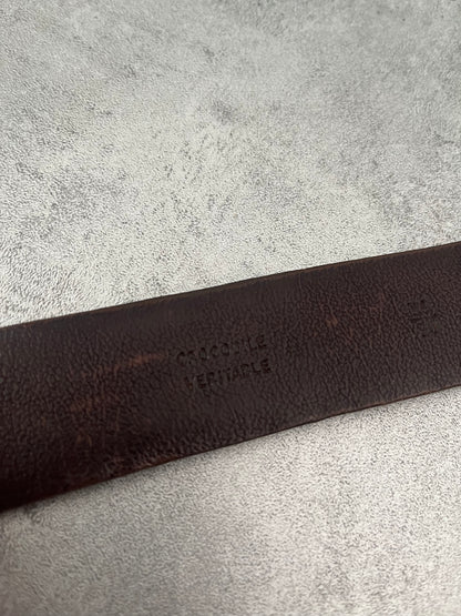 Prada Genuine Crocodile Leather Belt (OS) - 5