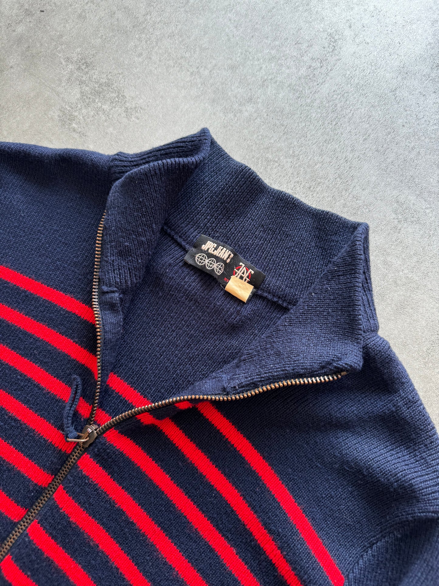 Jean Paul Gaultier French Wool Marine Zip-Up (S) - 7