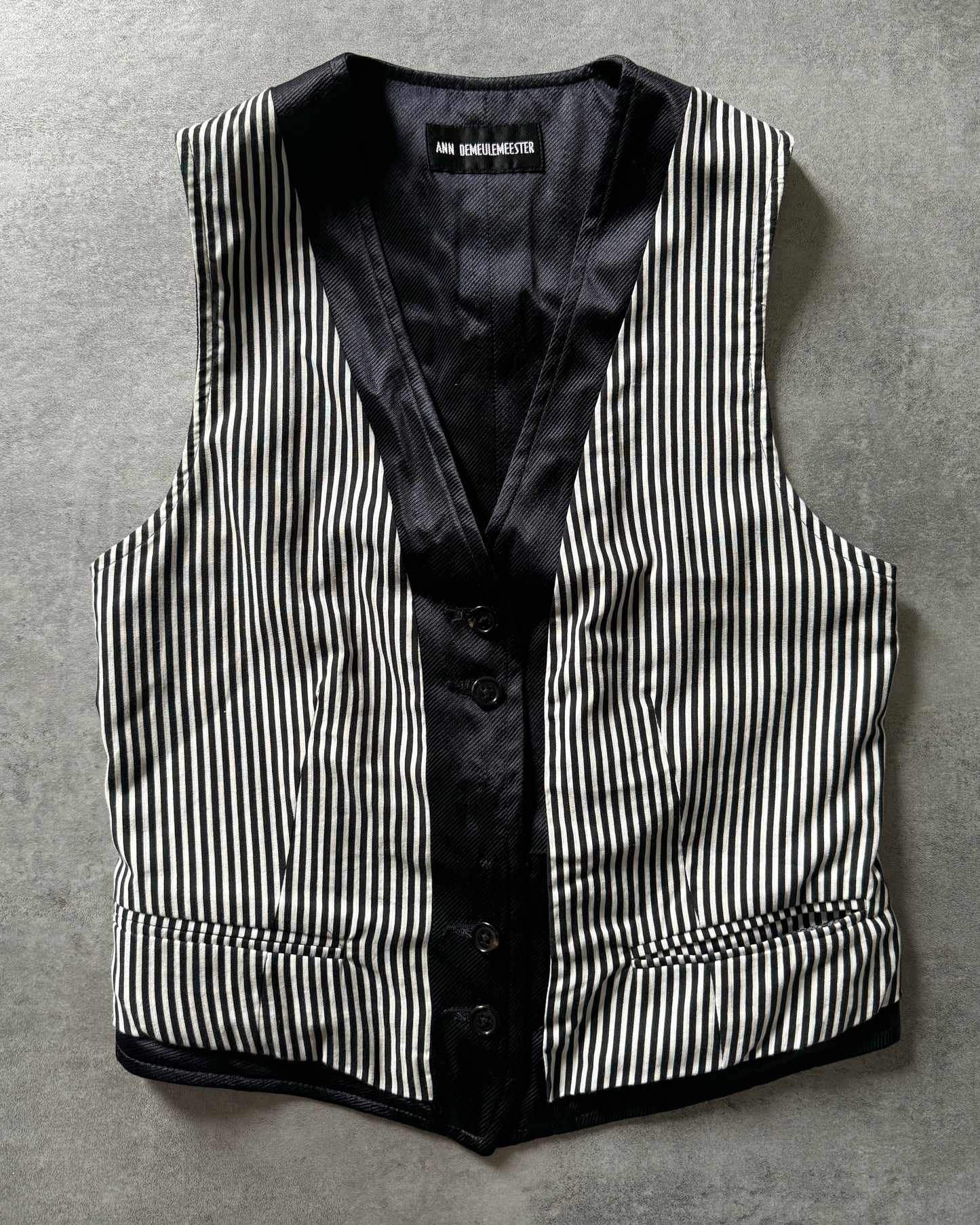 SS2009 Ann Demeulemeester Striped Waistcoat (XS) - 1