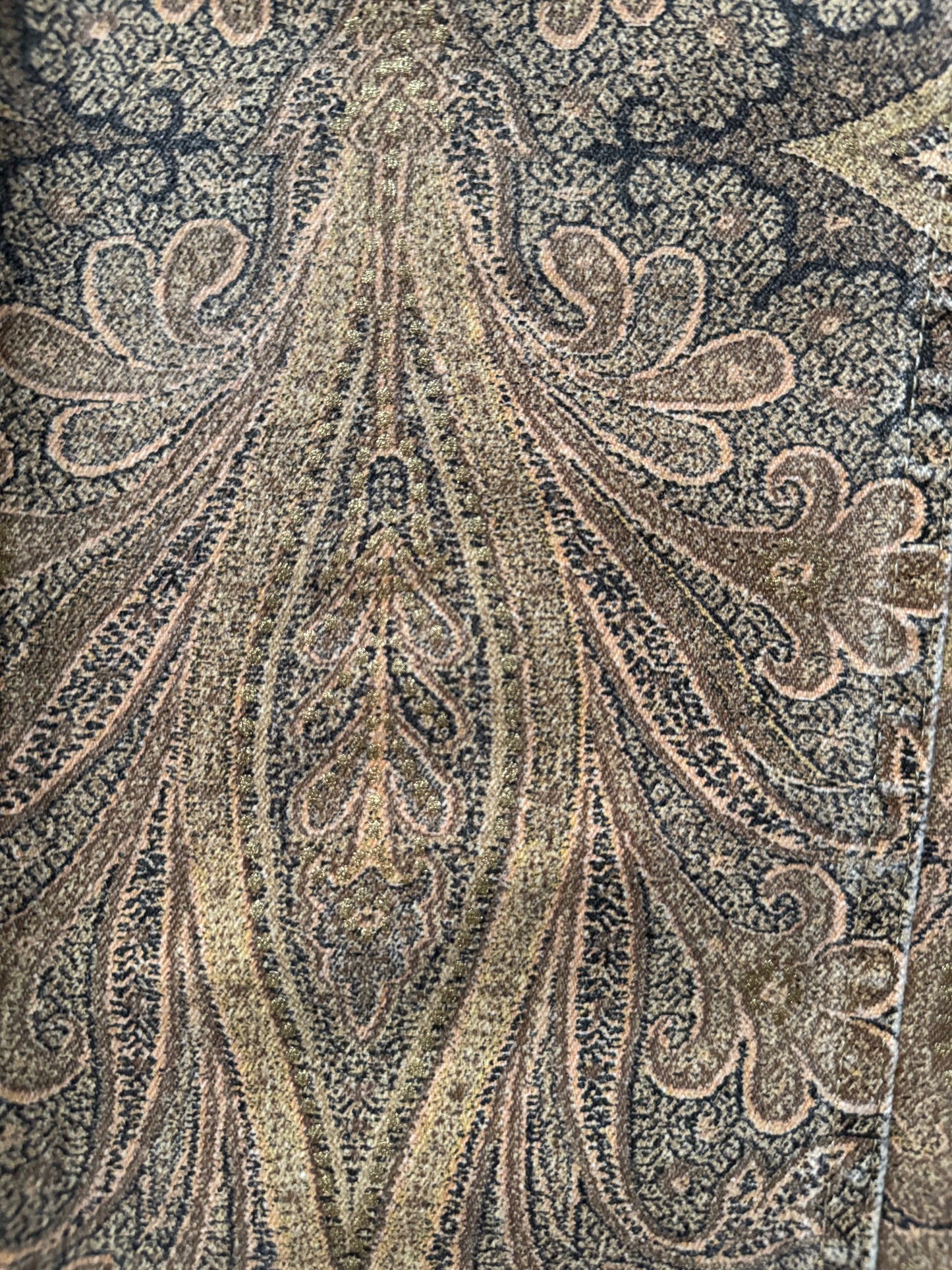 AW1998 Roberto Cavalli Royal Camel Arabic Mozaic Pants (S) - 9