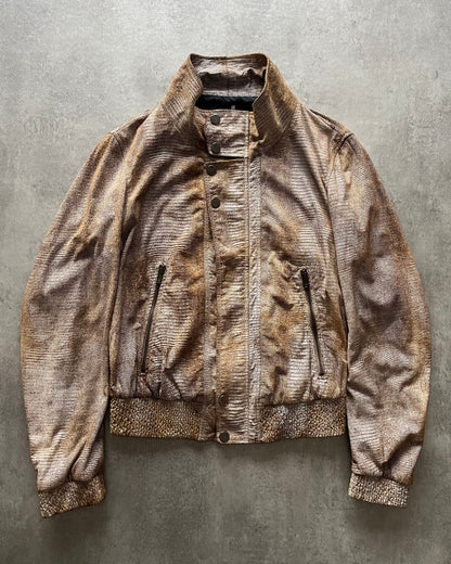 AW2008 Emporio Armani Eroded Psycho Camel Jacket (M) - 1