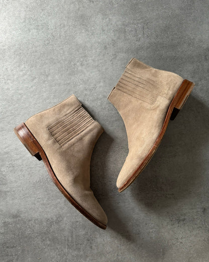 AW2018 Balmain Sahara Beige Suede Boots  (40) - 1