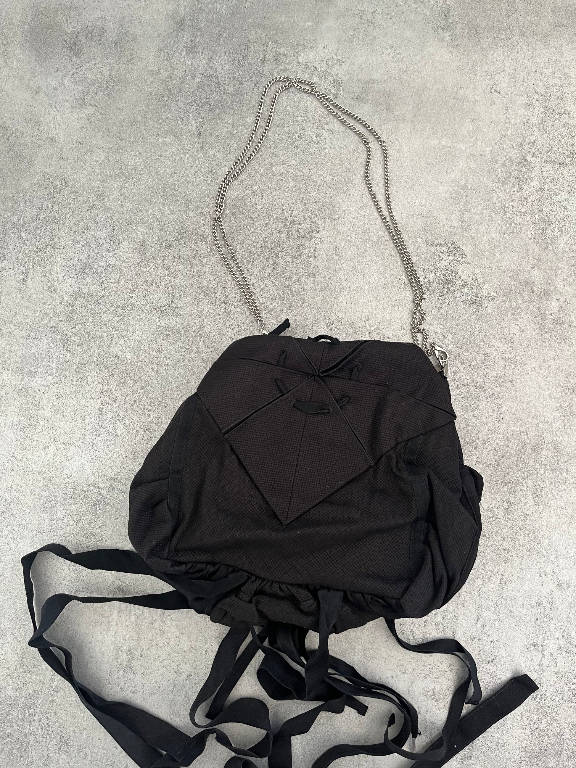2000s' Marithé + François Girbaud Bondage Black Shadow Bag (OS) - 6