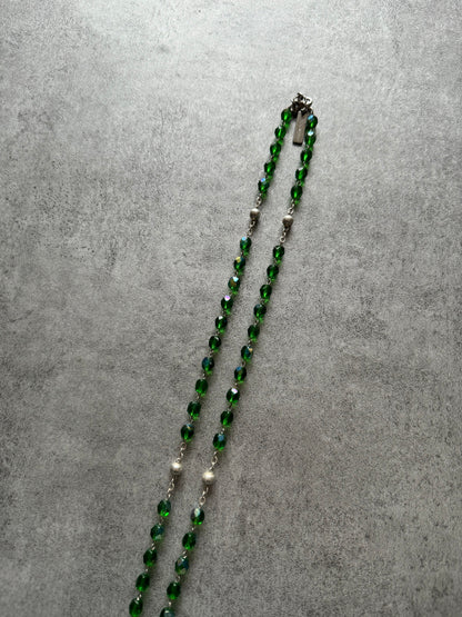 Dolce & Gabbana Rosary Necklace Green Hope (OS) - 3