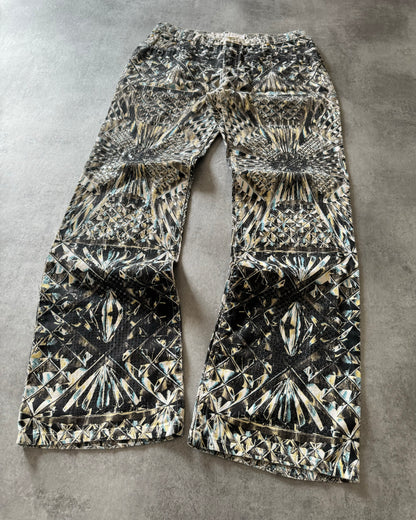 AW1999 Roberto Cavalli Logical Diamond Dynasty Pants (M) - 4