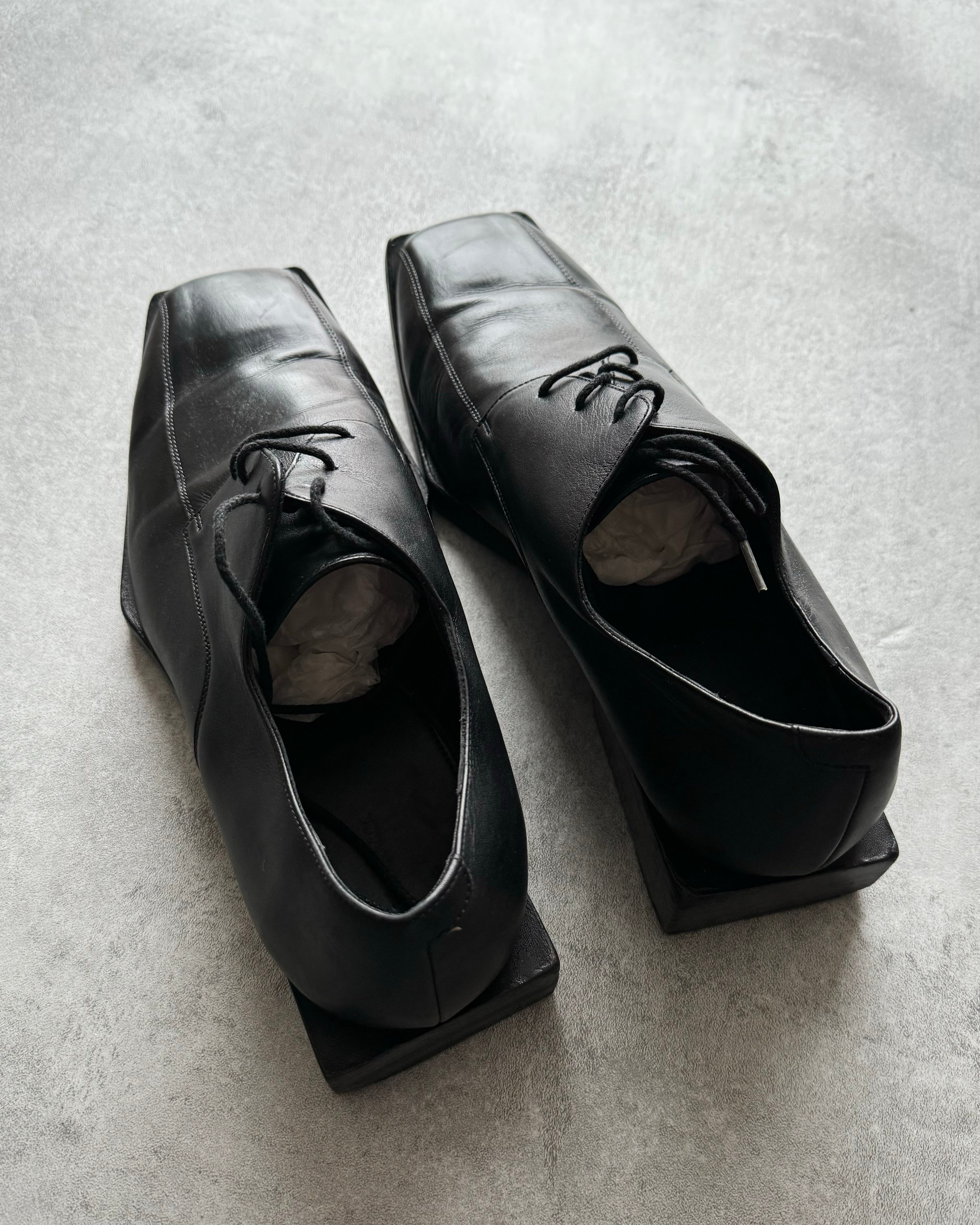 Balenciaga Modern Derby Leather Shoes (45,5) - 3