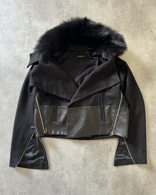 2000s Plein Sud Black Elegant Zippers Jacket (XS) - 1