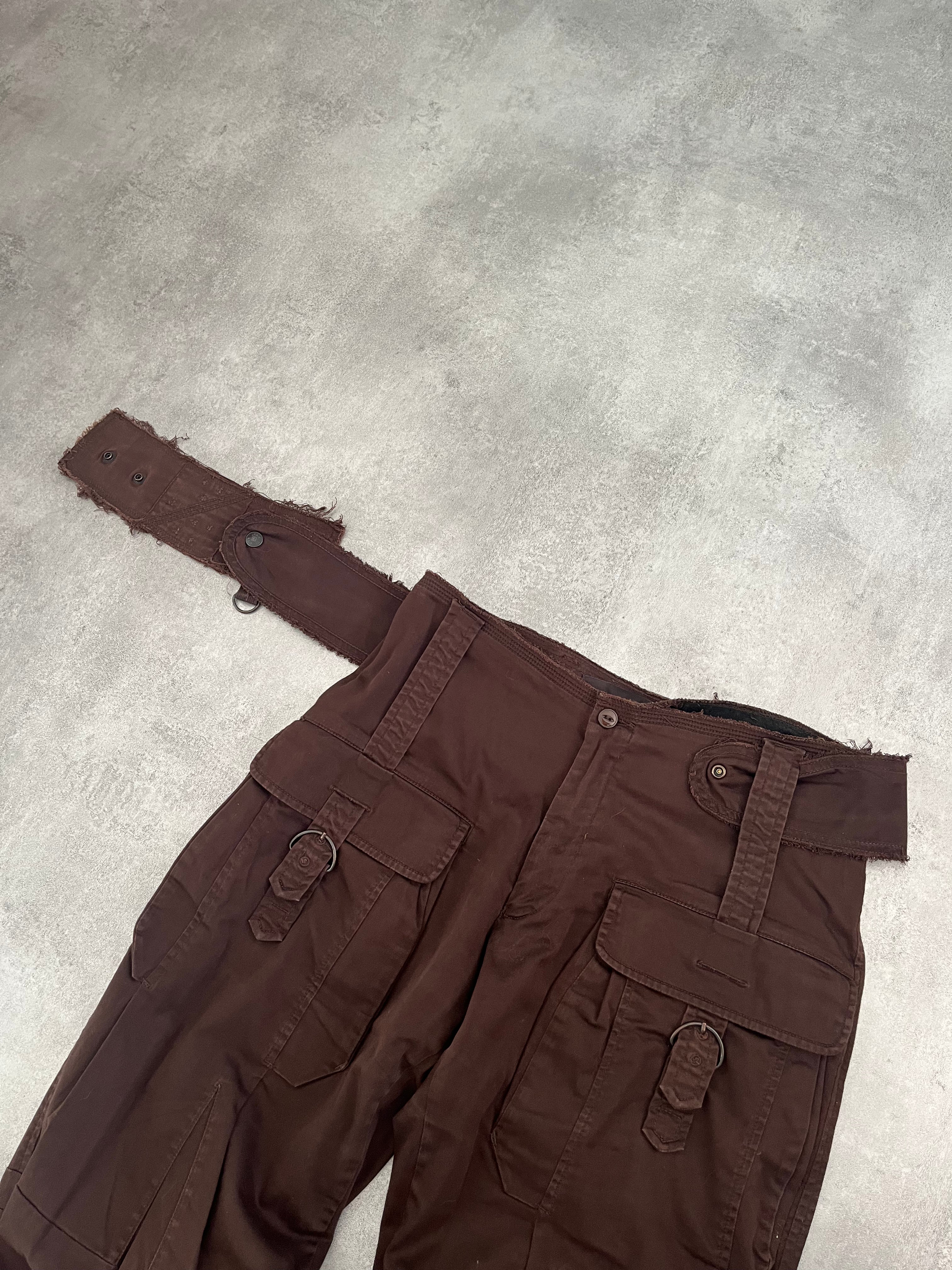 2000s' Marithé + François Girbaud Brown Funk Pants (S/M) (M) - 5