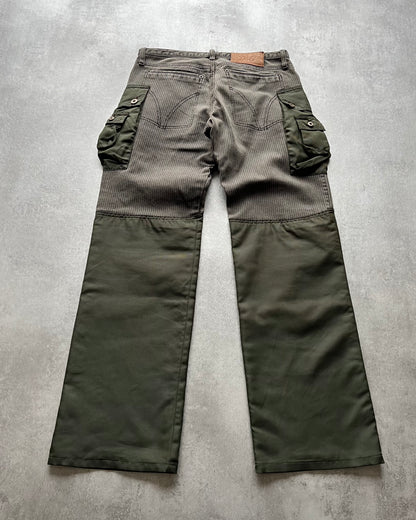 AW2003 Dolce & Gabbana Olive Tactical Hunter Cargo Pants (S) - 2