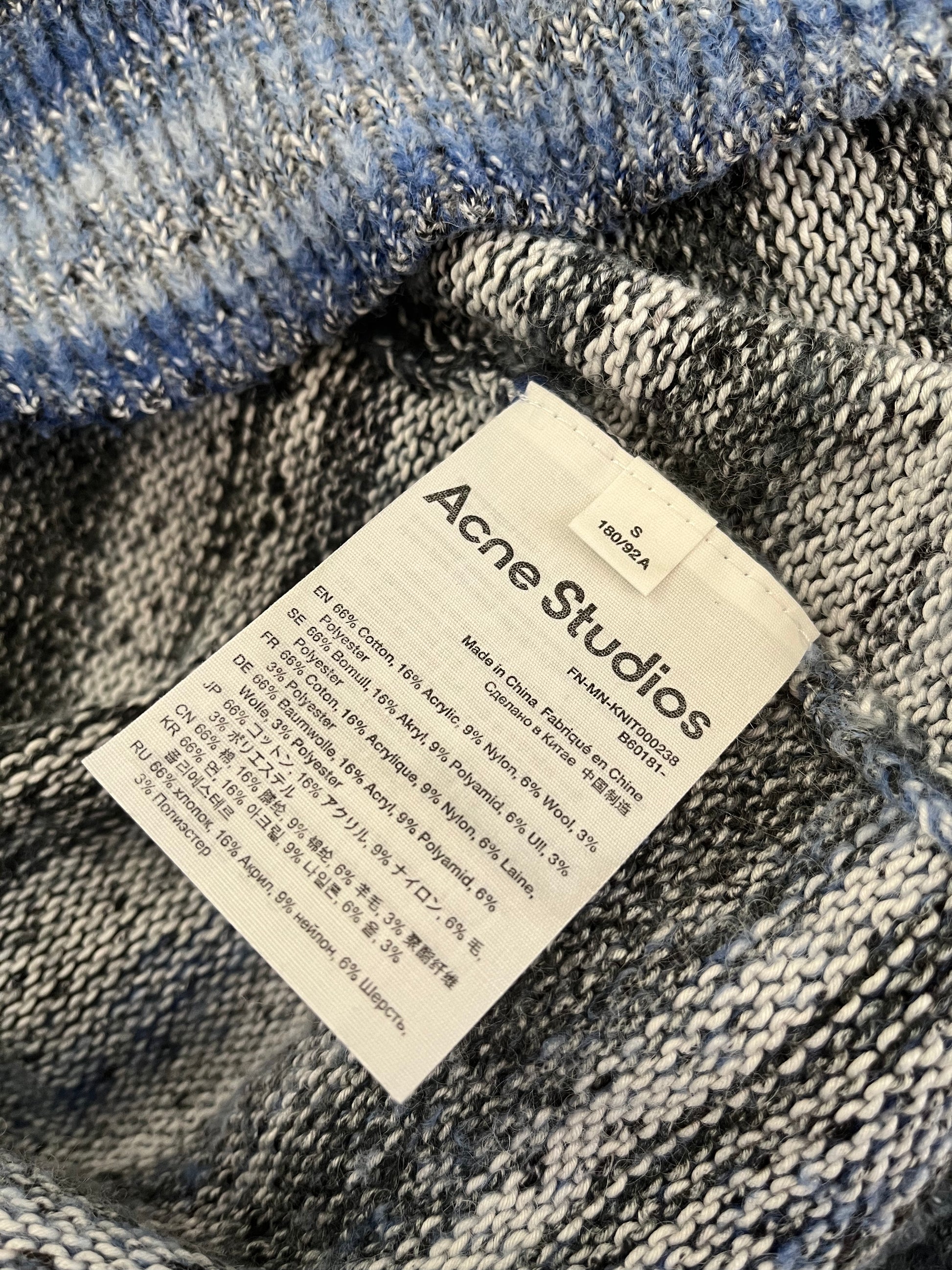 Acne Studios Knit Horizon Sweater  (S) - 9