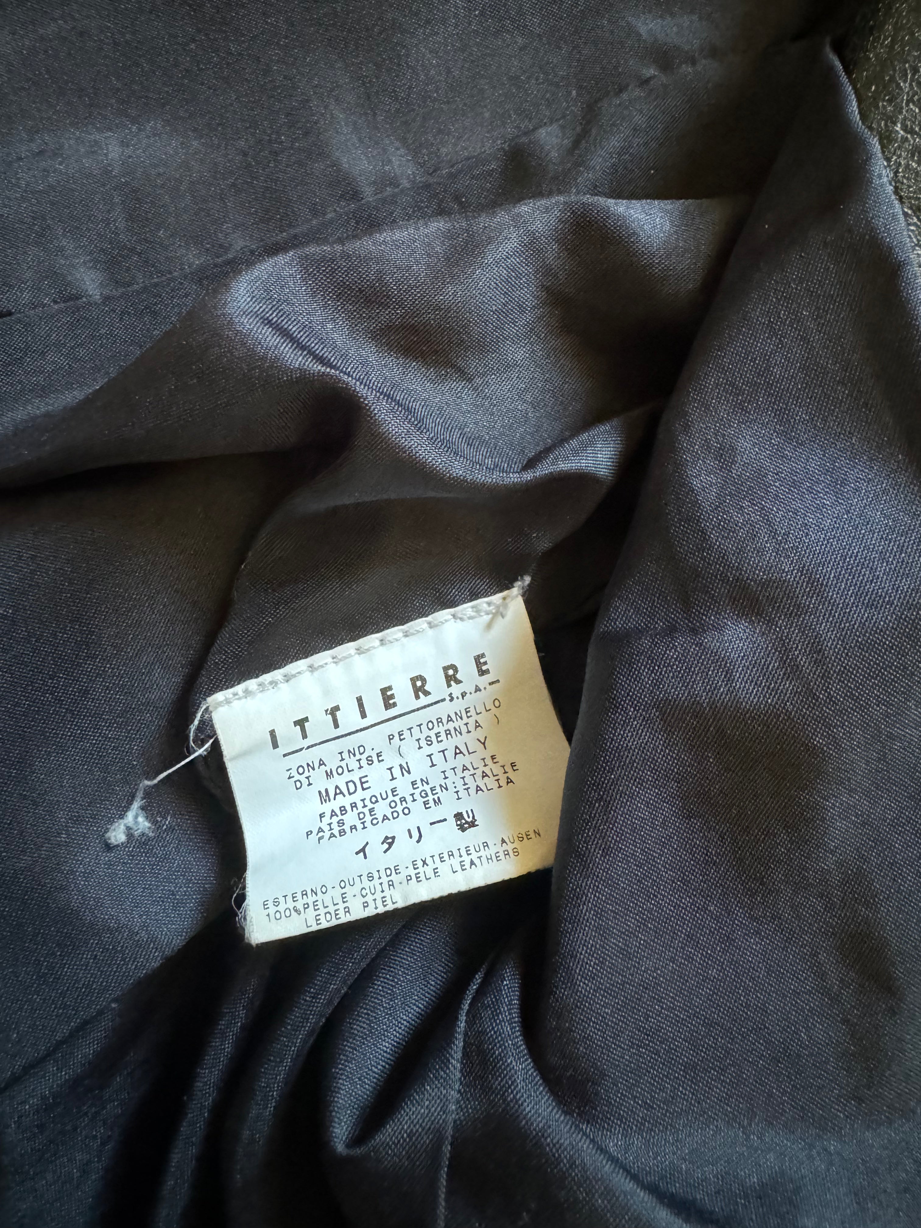 2000s Cavalli Brut Raw Leather Jacket (S) - 6