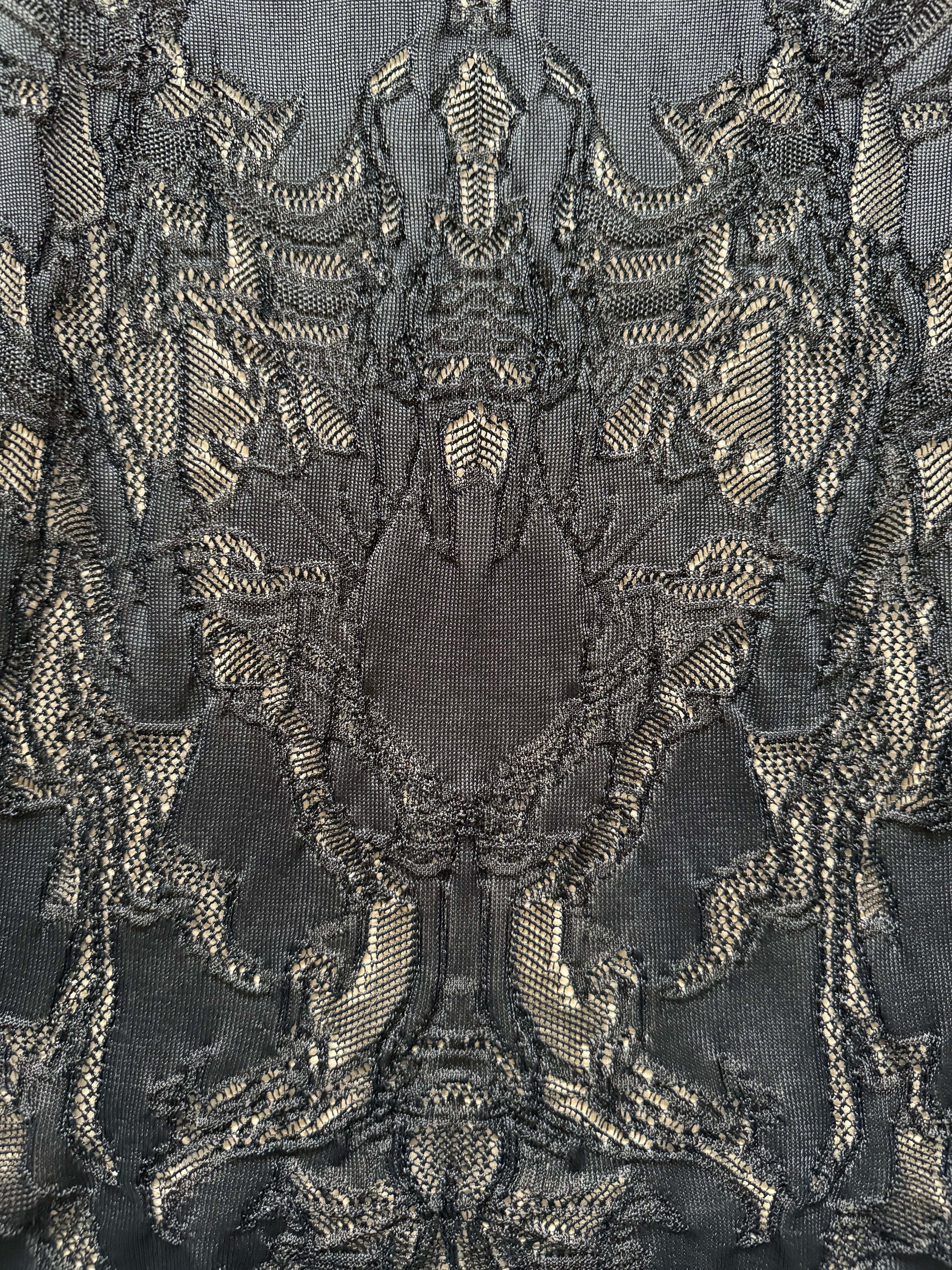 Alexander Macqueen Skeleton Engineered Lace Knee-Length (S) - 9