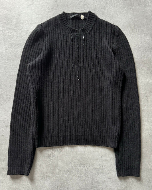 1990s Helmut Lang Black Strass Knitwear (XS) - 1