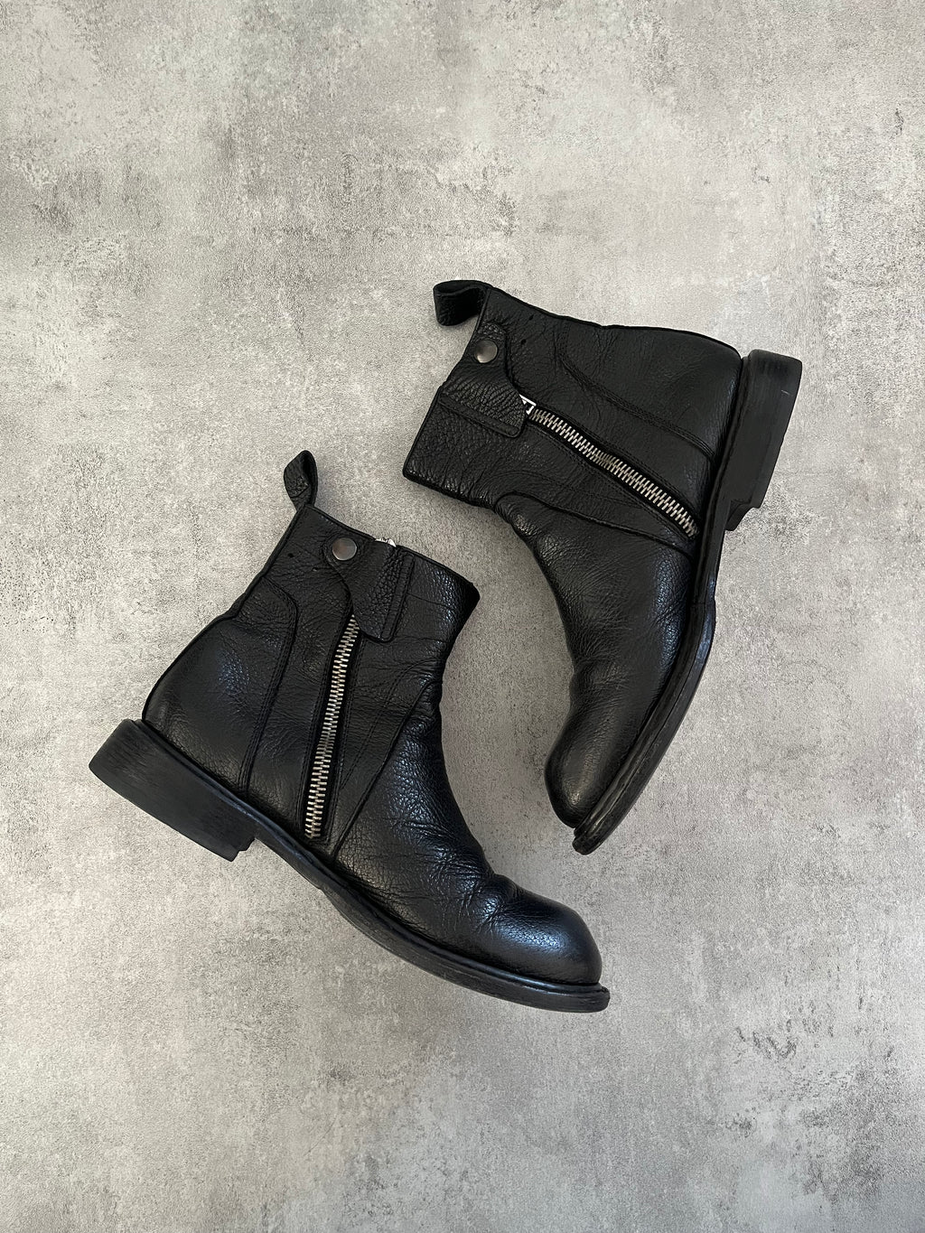 Rick Owens Rotary Zipped Leather Boots (42eu/us8.5)  (42) - 7