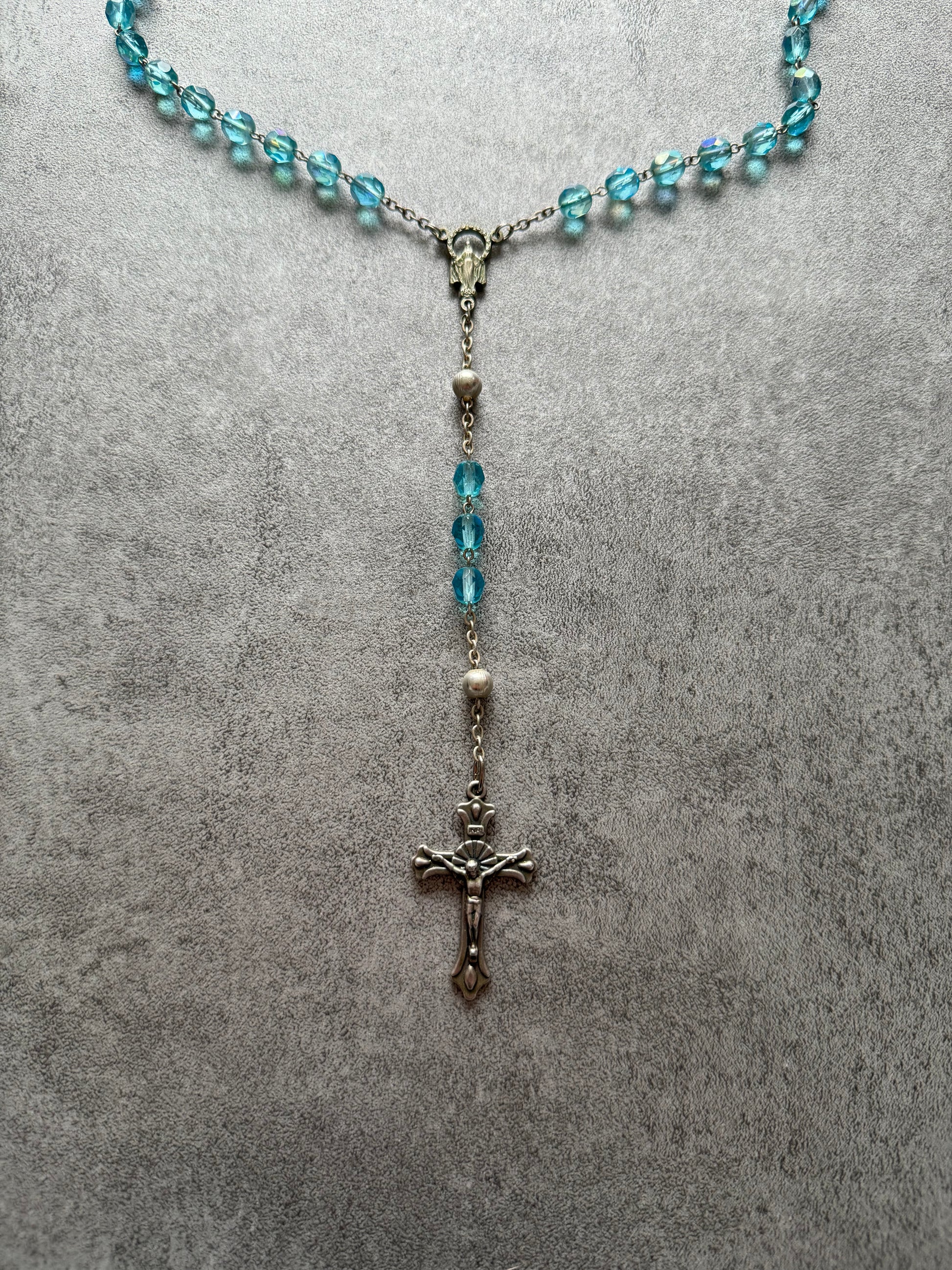Dolce & Gabbana Rosary Necklace Blue Royal (OS) - 8