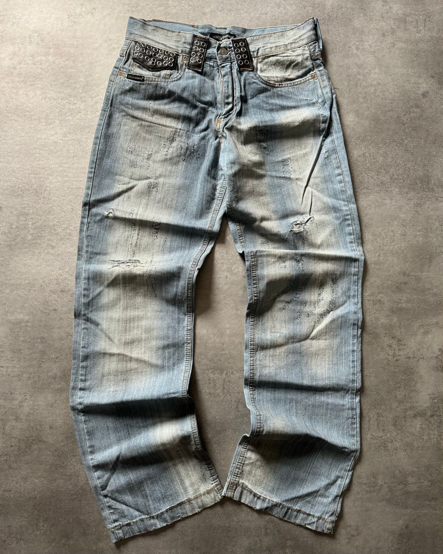 2000s Dolce & Gabbana Burn Rockstar Denim Jeans  (M) - 2