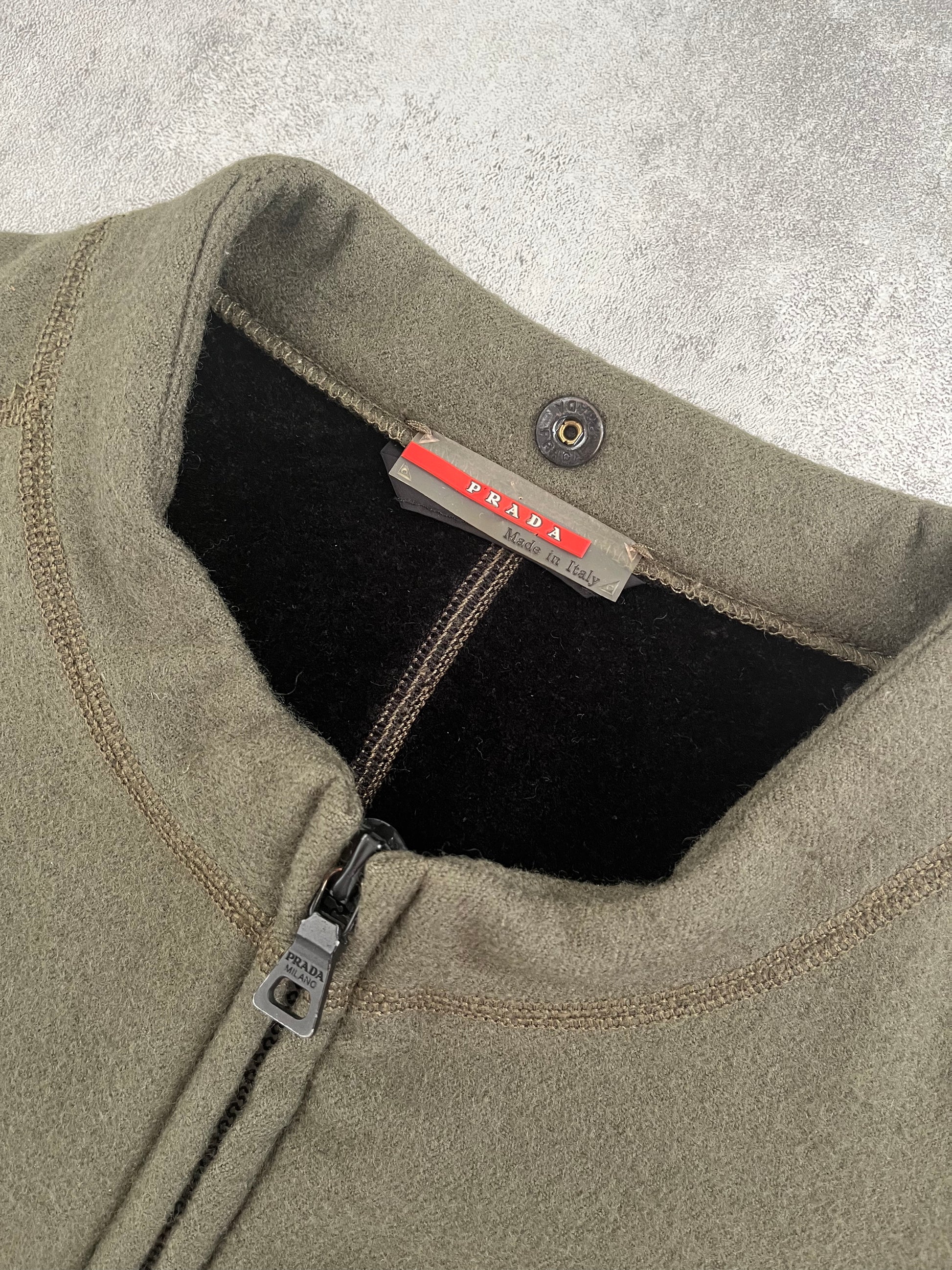 Prada Sport Outdoor Olive Zip-Up  (M) - 9