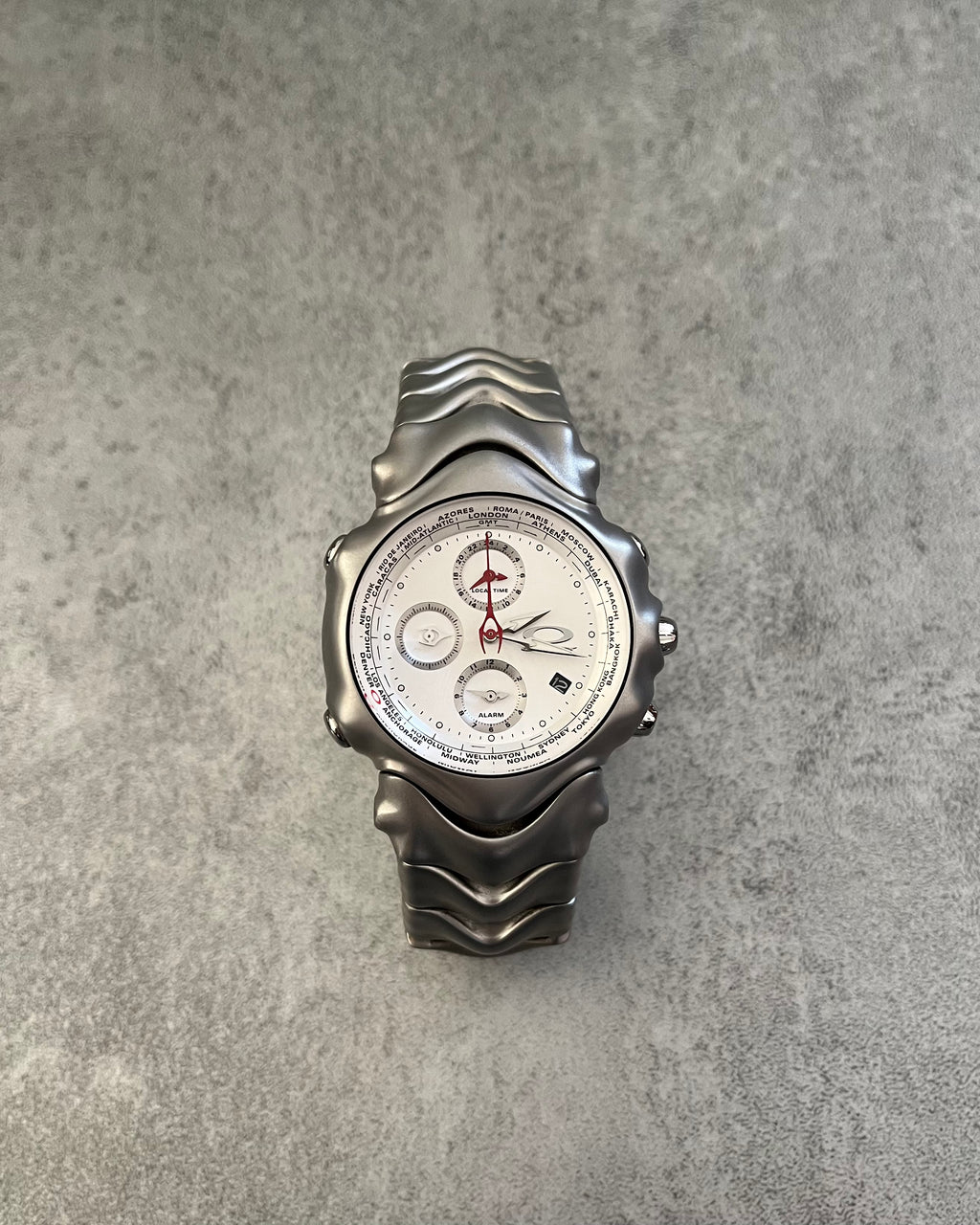 2006 Oakley GMT Silver Steel Watch (OS) – Dolce Vita Hub 2006 Oakley GMT Silver Steel Watch (OS) – Dolce Vita Hub
