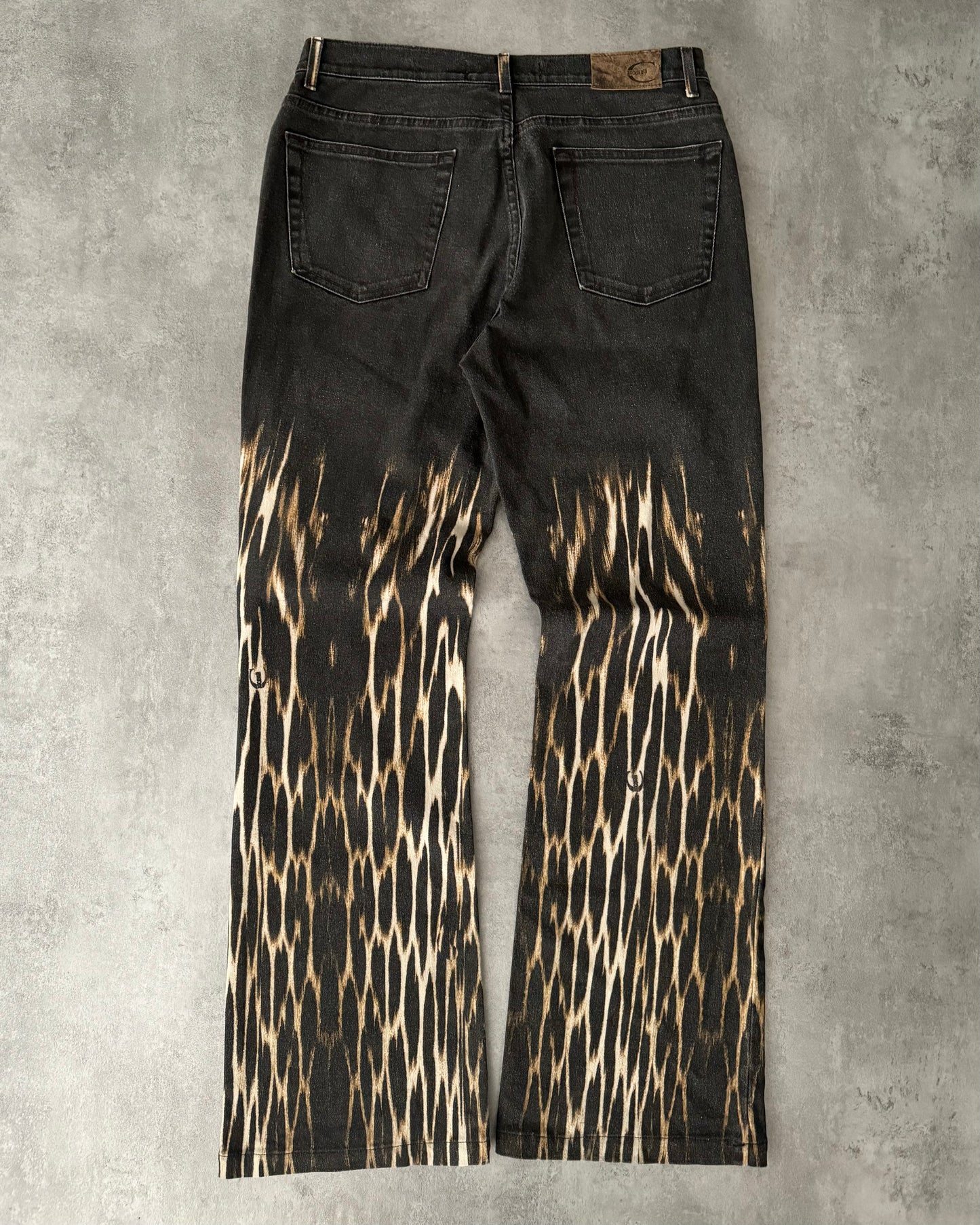 AW2004 Cavalli Relaxed Fire Magma Grey Jeans  (M) - 2