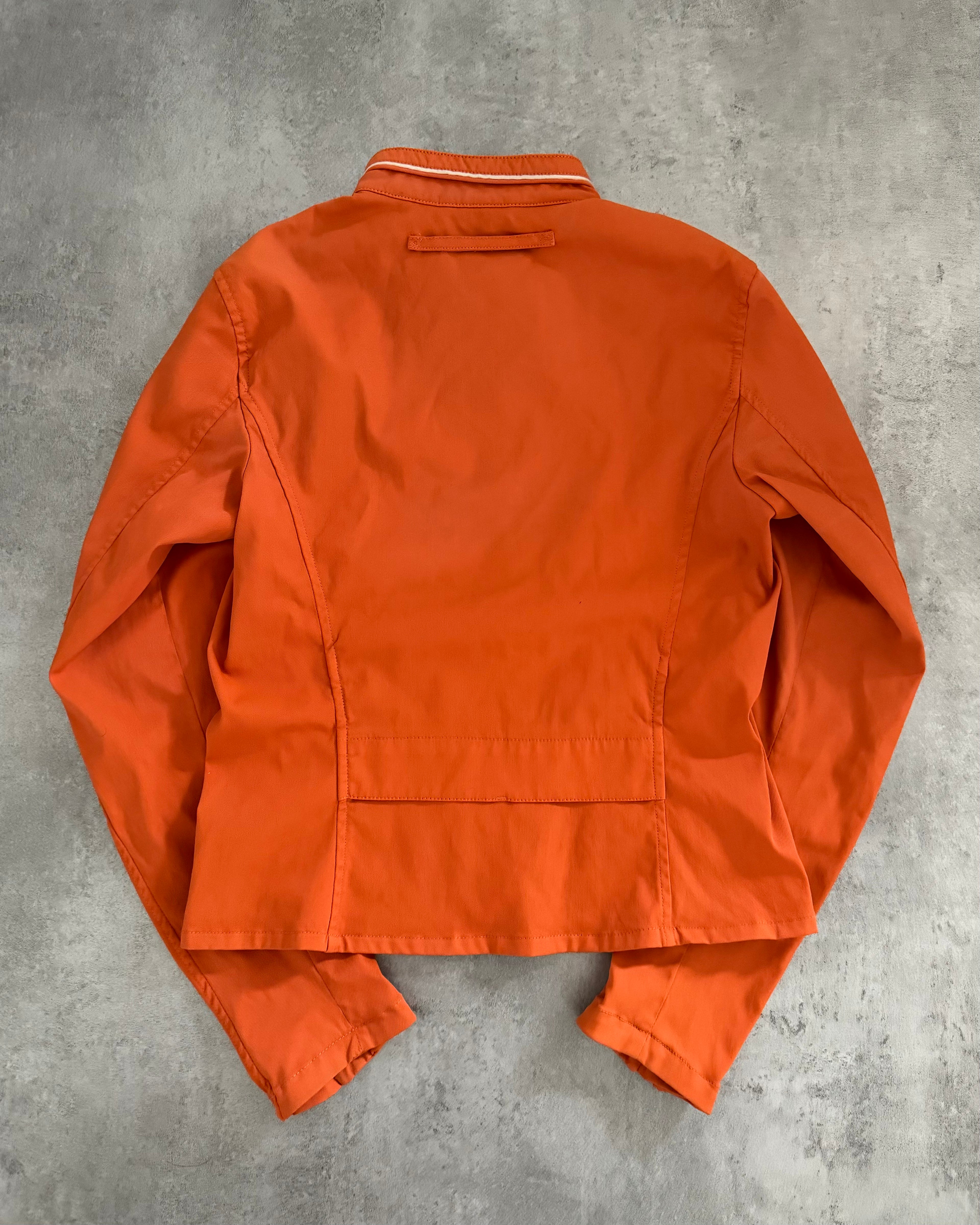 2000s Prada Orange Nylon Jacket (XS) - 3