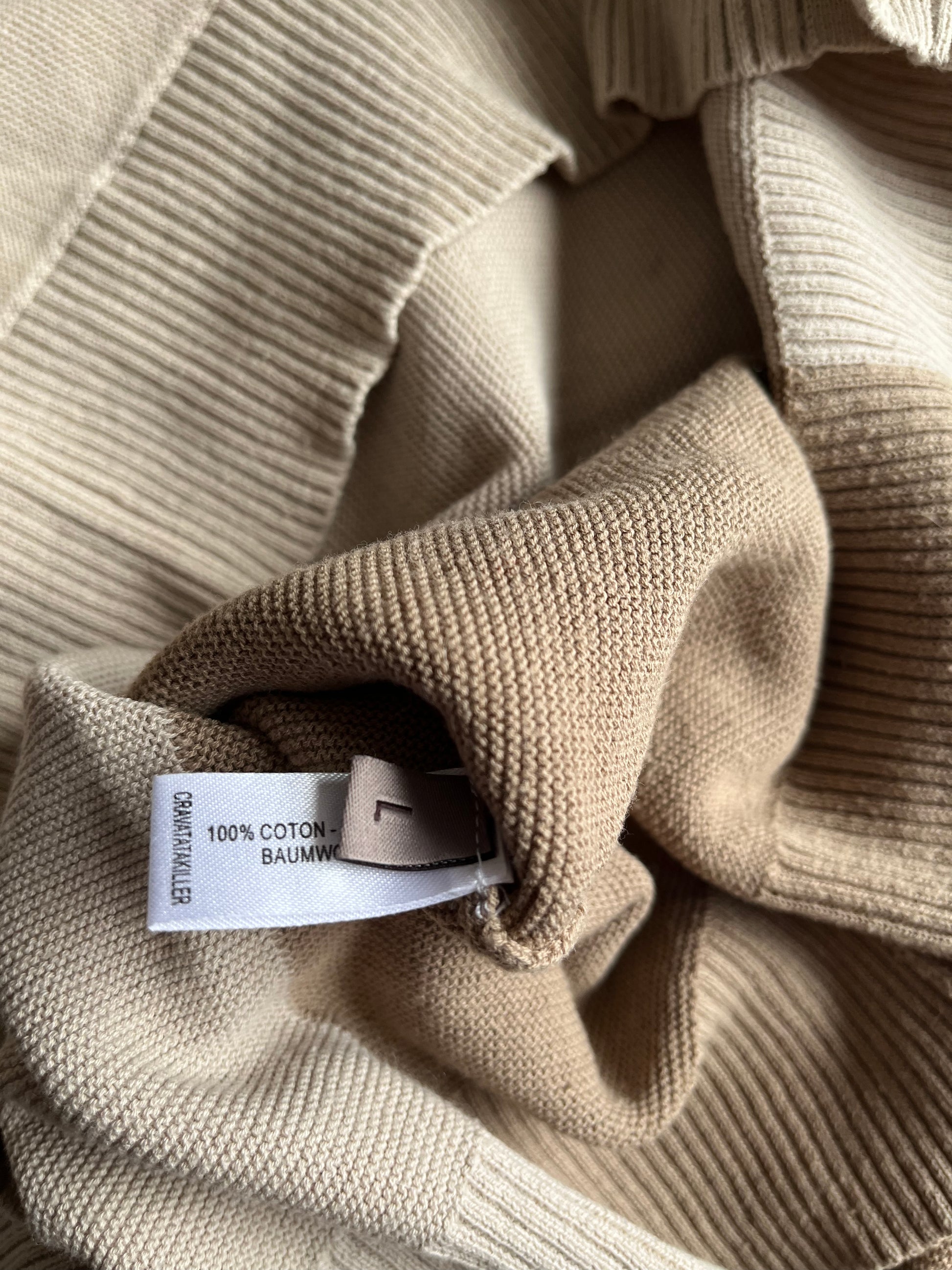 2000s' Marithé + François Girbaud Relaxed Camel Cardigan (M/L) (L) - 6