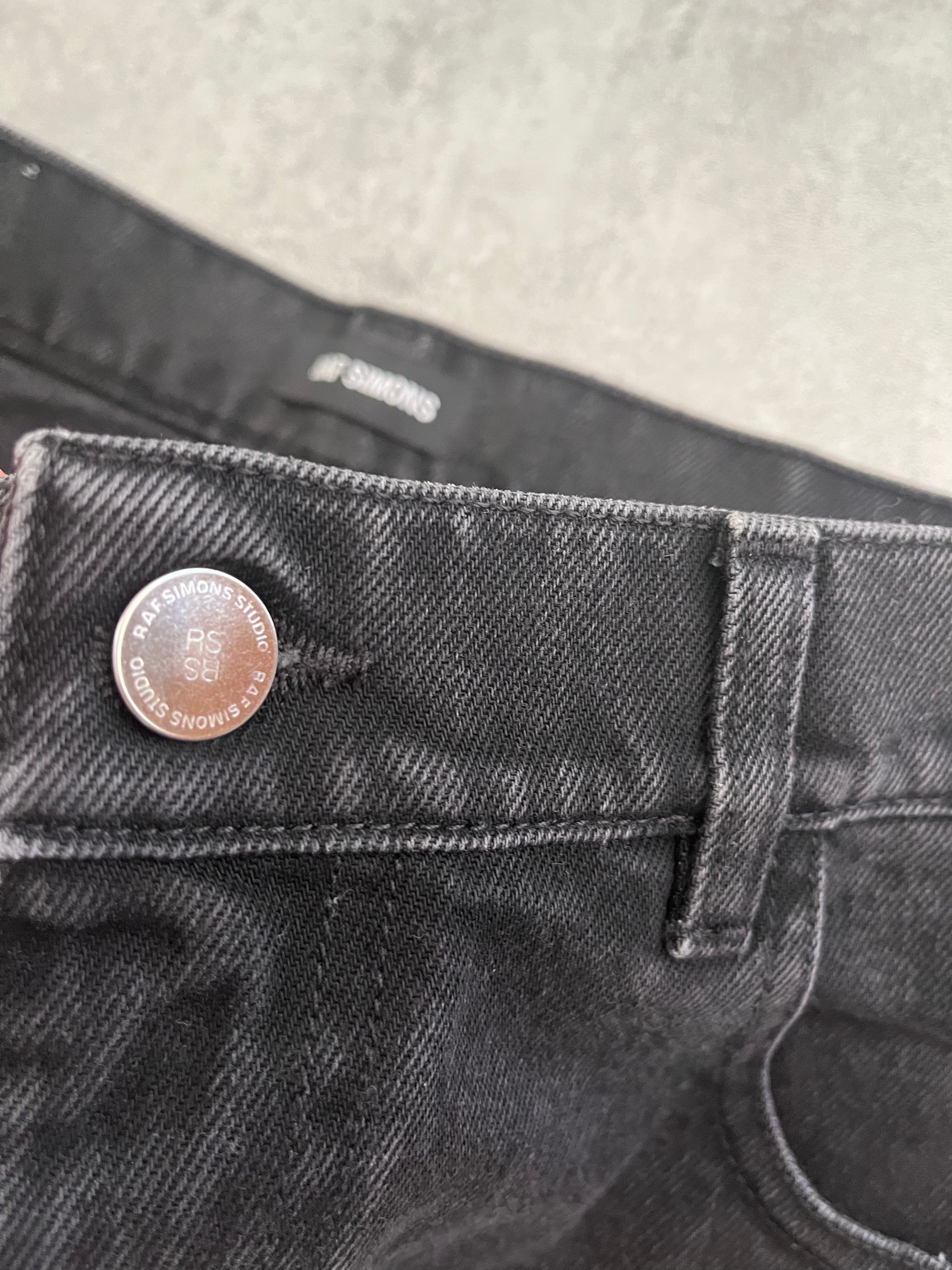 Raf Simons Two Tones Black & White Relaxed Pants (L) - 5