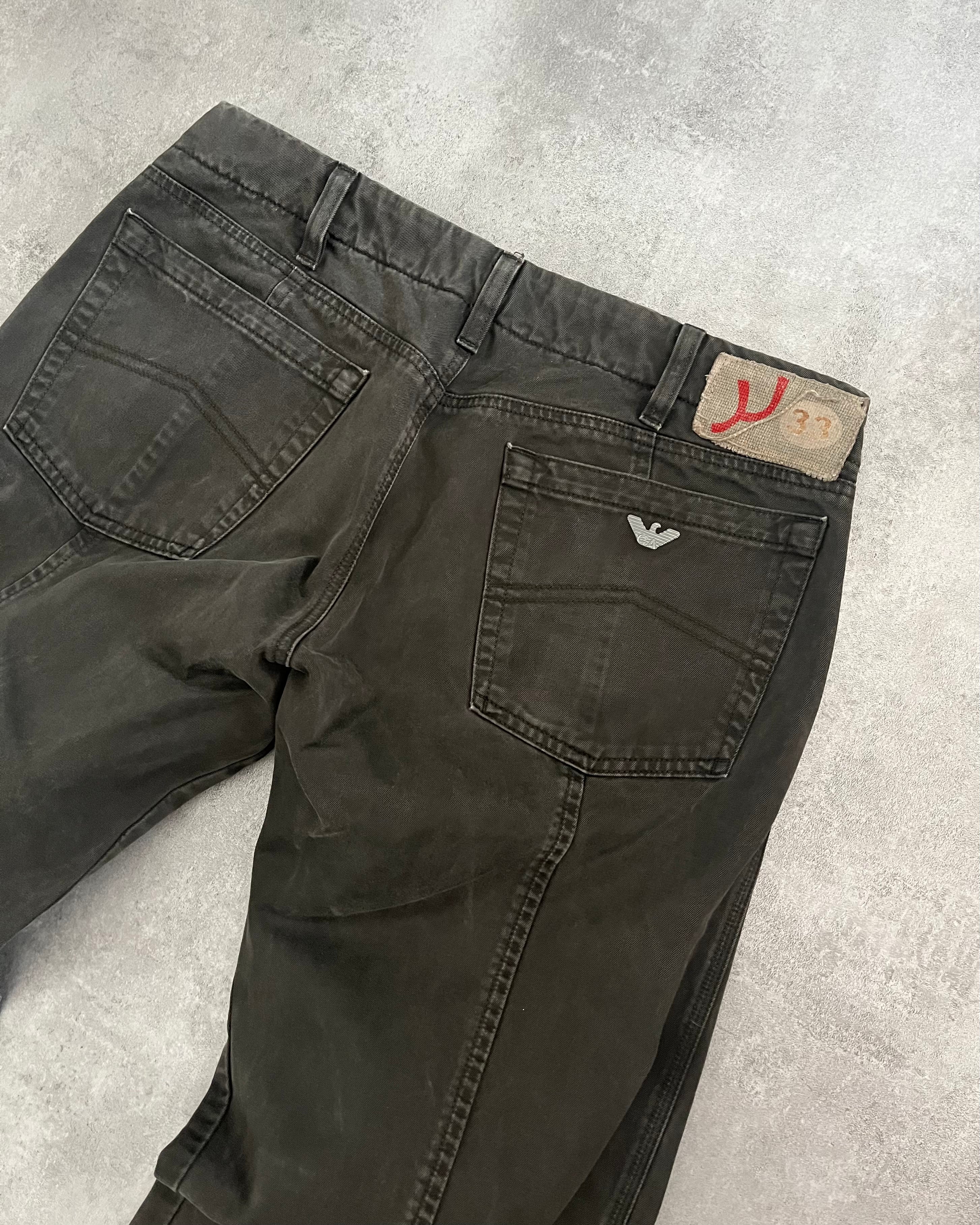 AW2005 Armani Structured Relaxed Pants (S) - 3