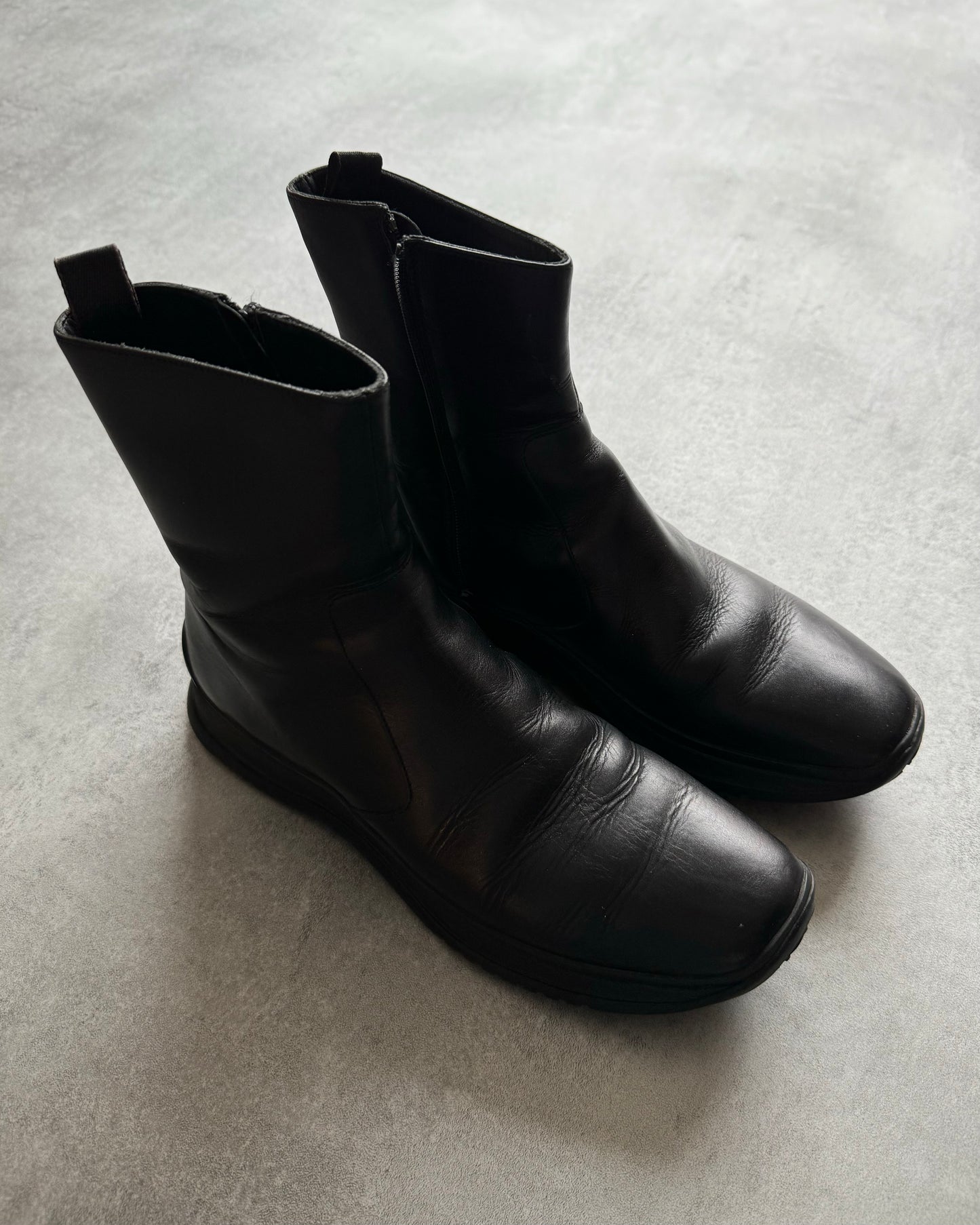 2000s Prada Leather Boots (39) - 3