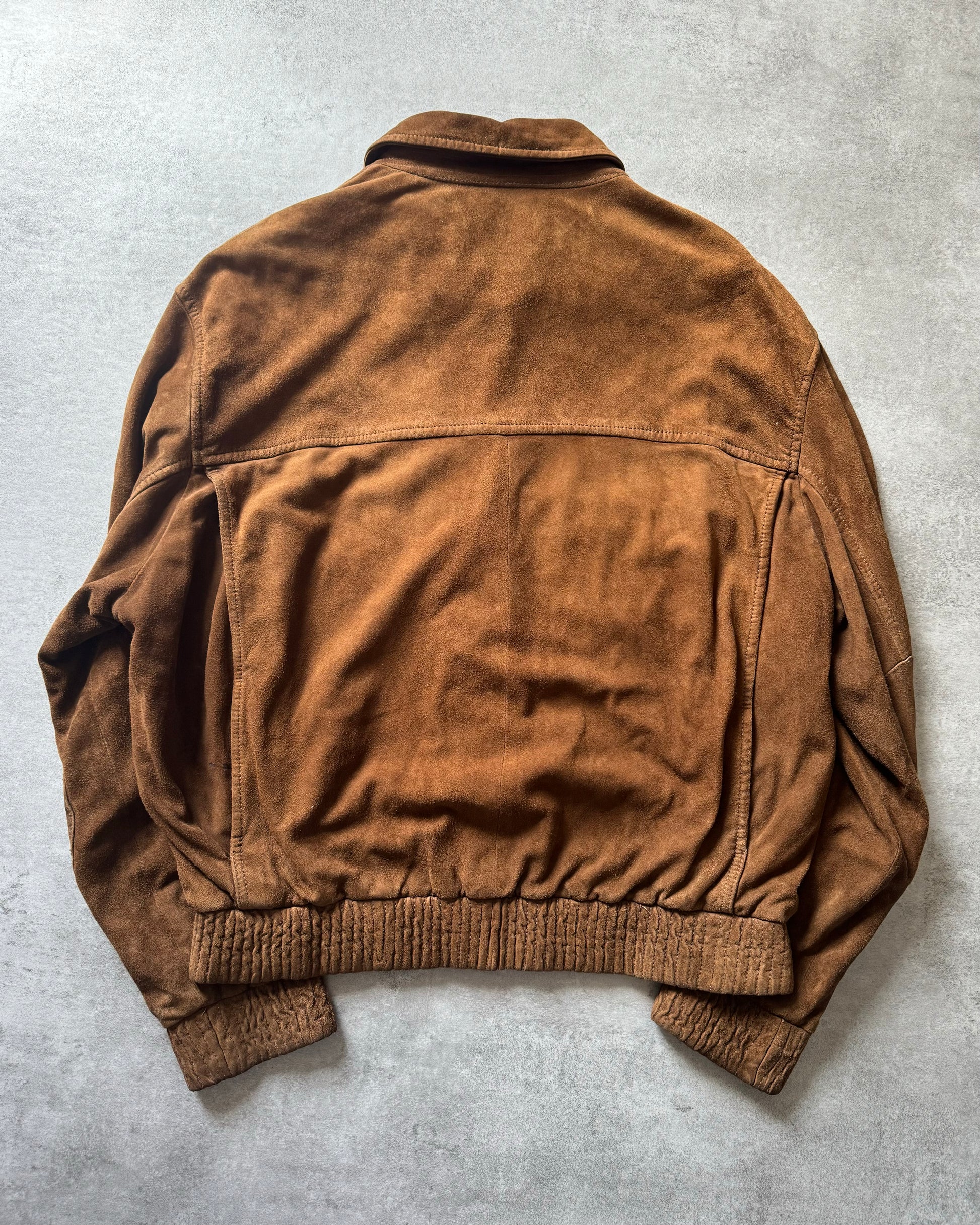 1990s Gucci by Daniel Day Camel Suede Jacket  (L) - 2