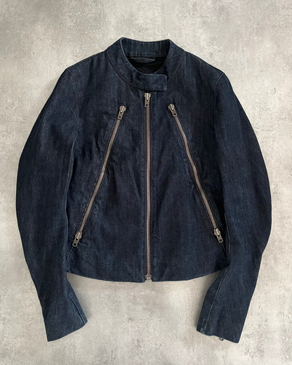 SS2011 Maison Margiela Denim 5 Zips Jacket (XS) - 1