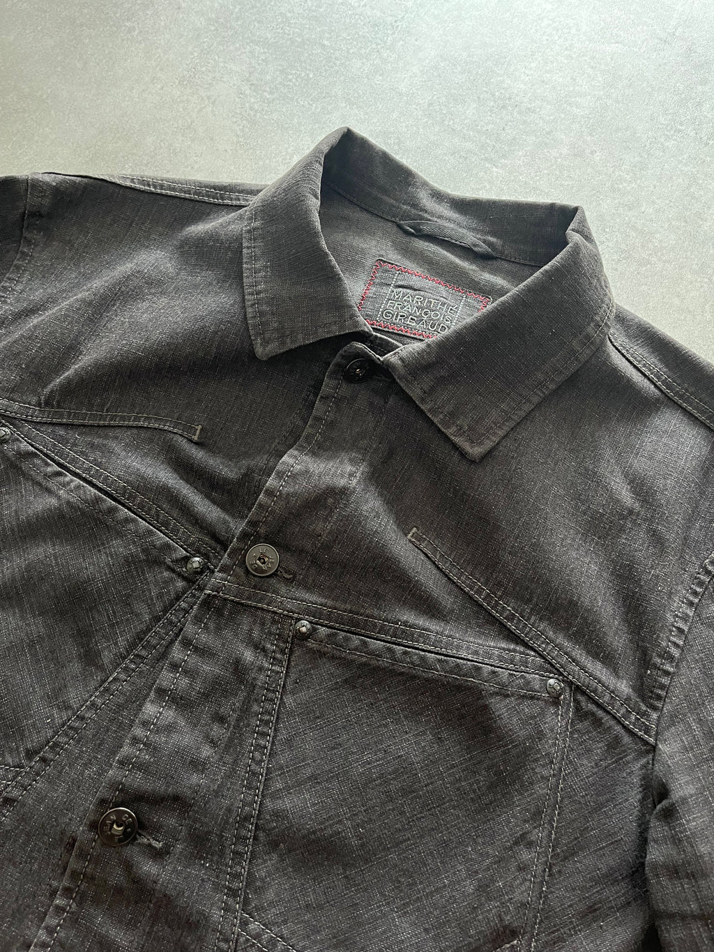 2000s Marithé + François Girbaud Structured Denim Jacket (M) - 8