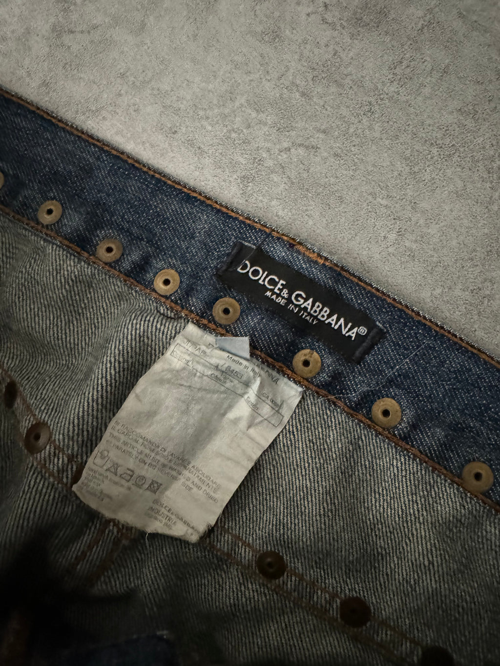 SS2006 Dolce & Gabbana Hawaii Embroideries Denim Jeans  (L) - 8