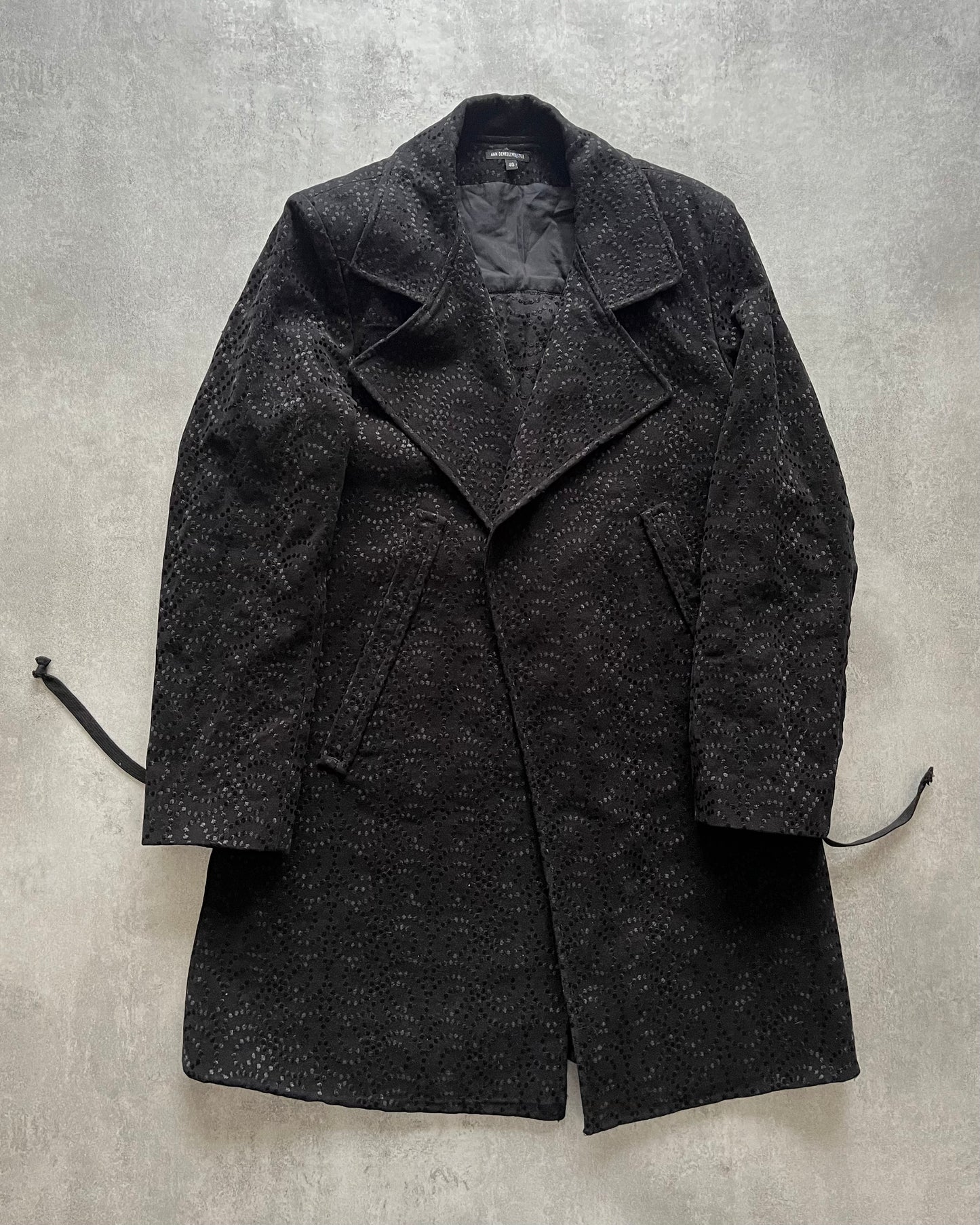 Ann Demeulemeester Black Precision Coat (S) (S) - 1