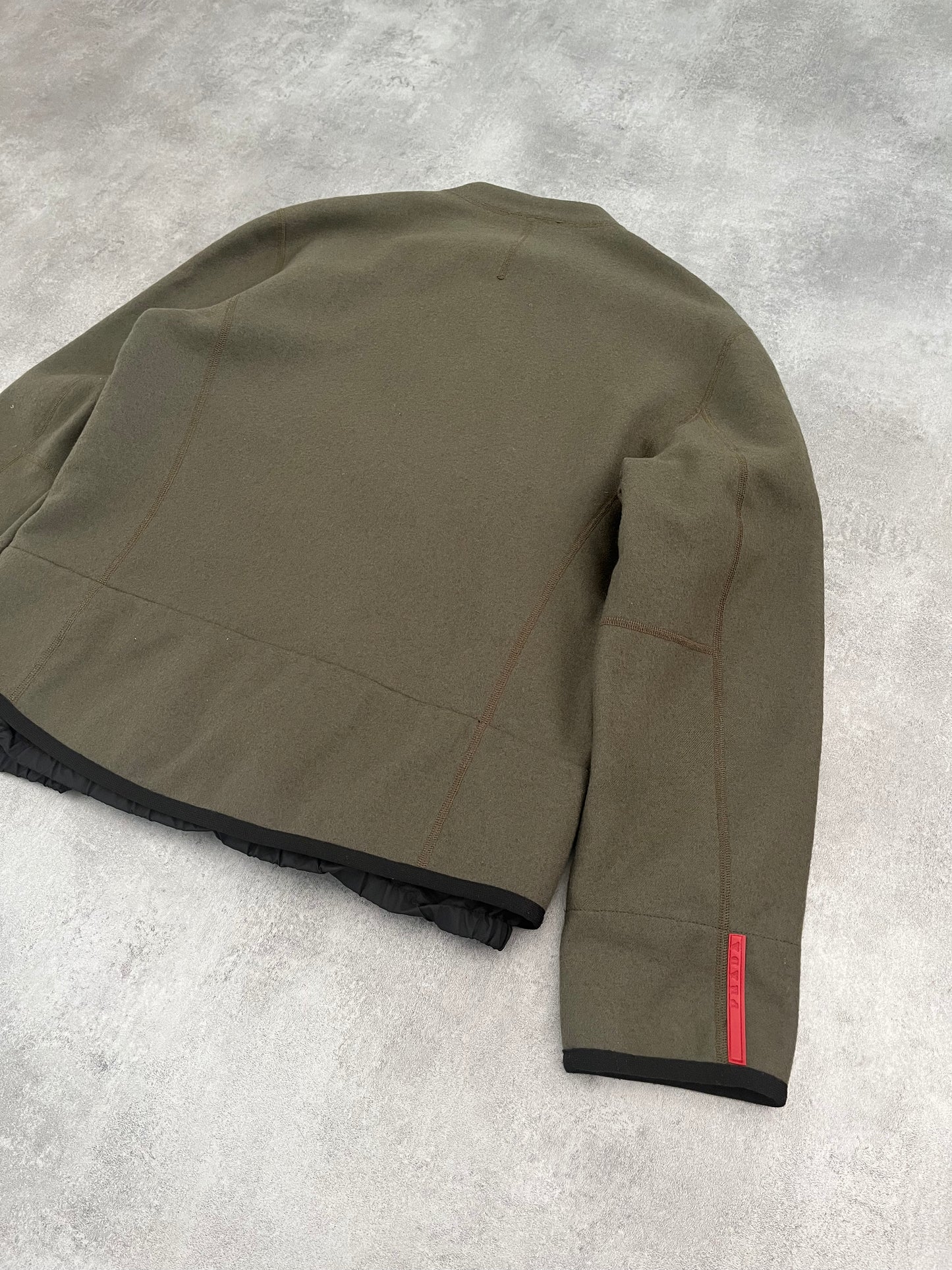 Prada Sport Outdoor Olive Zip-Up  (M) - 3