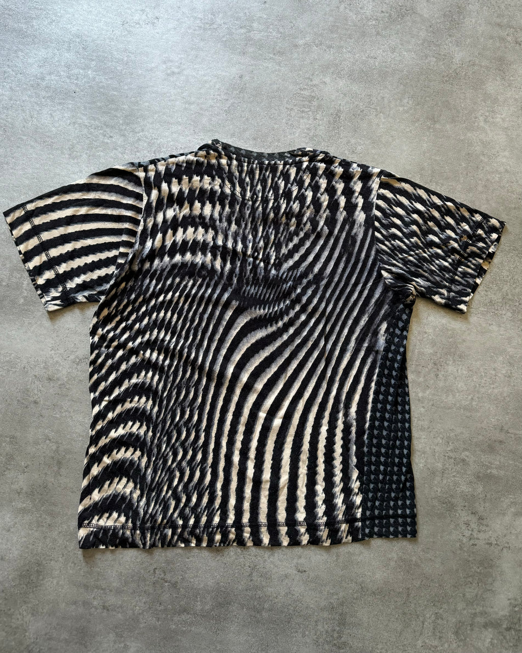 SS2001 Just Cavalli Psycho Pixel Ocean Vision Tee-Shirt (XS) - 2