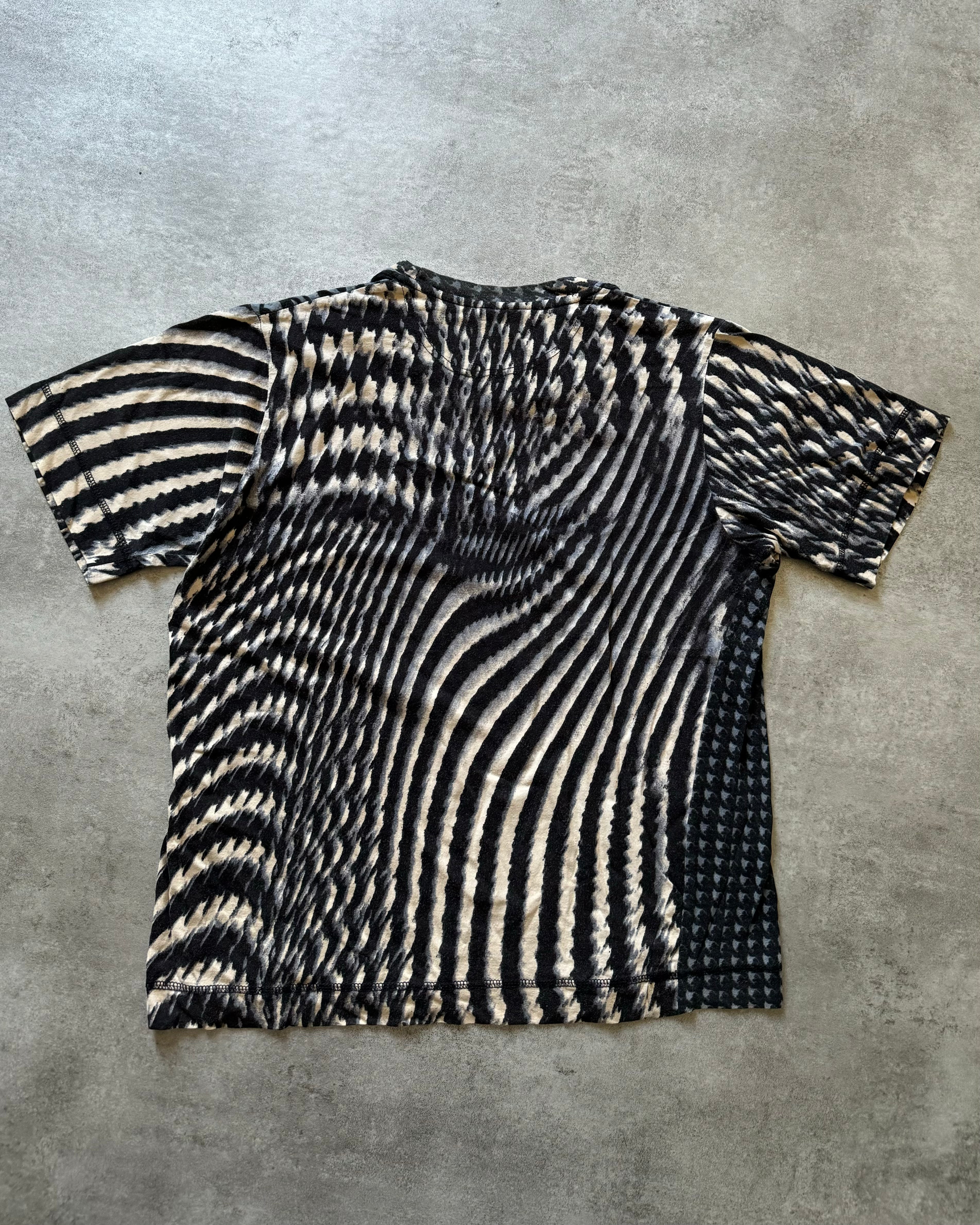 SS2001 Just Cavalli Psycho Pixel Ocean Vision Tee-Shirt (XS) - 2