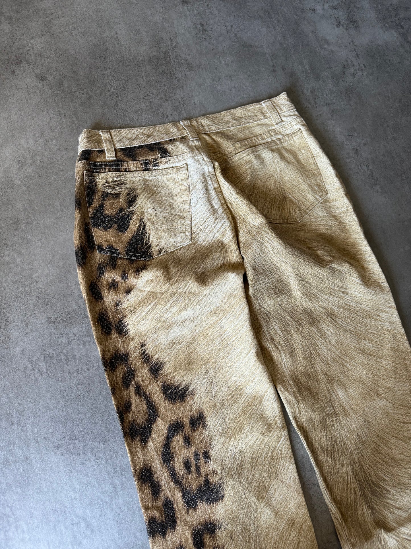 1990s Roberto Cavalli Jaguar Expansion Calm Pants (S) - 2