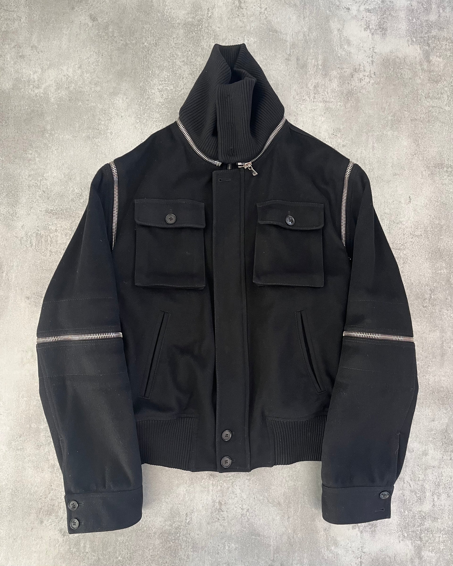 DOLCE&GABBANA ドルチェアンドガッバーナ ウールジャケット ドルガバ 2003AW ドルチェ＆ガッバーナ デタッチャブルコート ウールジャケット