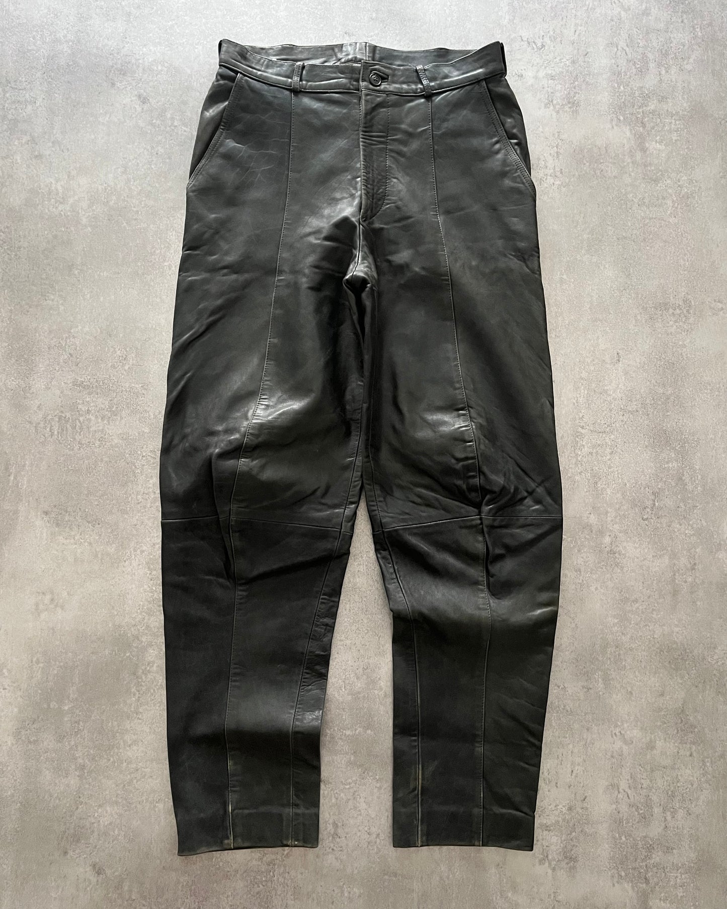 1980s Giorgio Armani Optimum Leather Pants (S) - 1