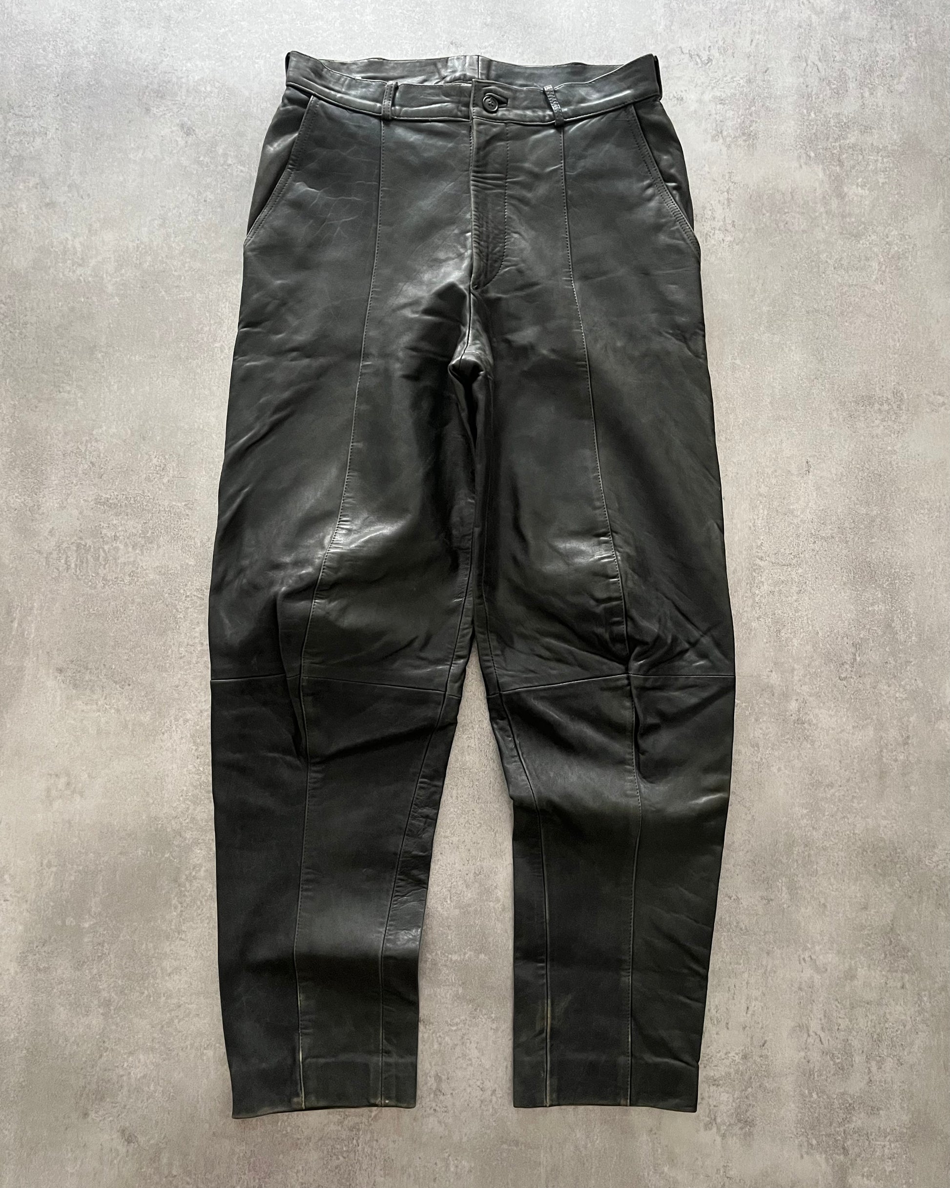 1980s Giorgio Armani Optimum Leather Pants (S) - 1